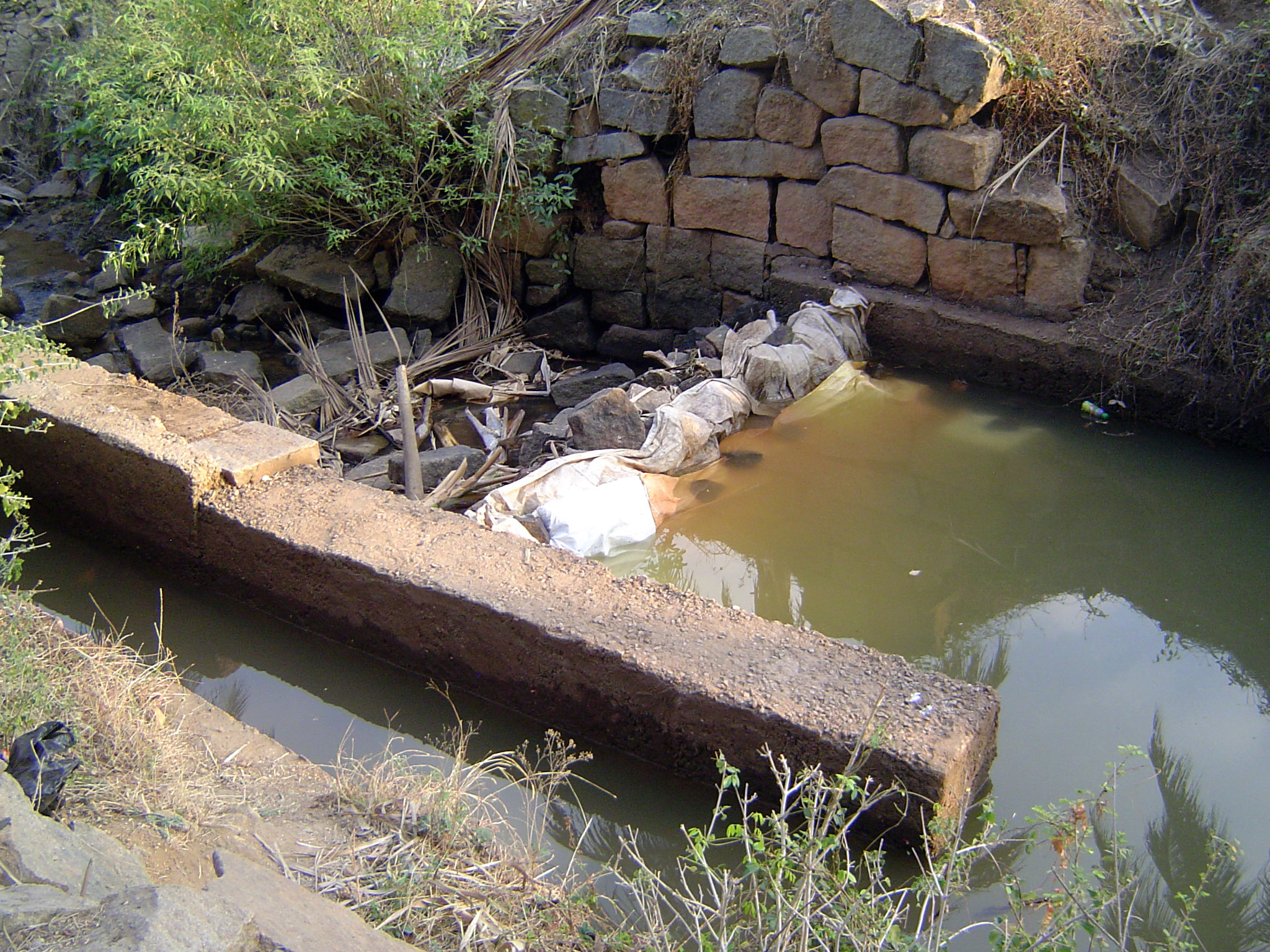 The control works are primitive, too, but the granite blocks probably have a long history.