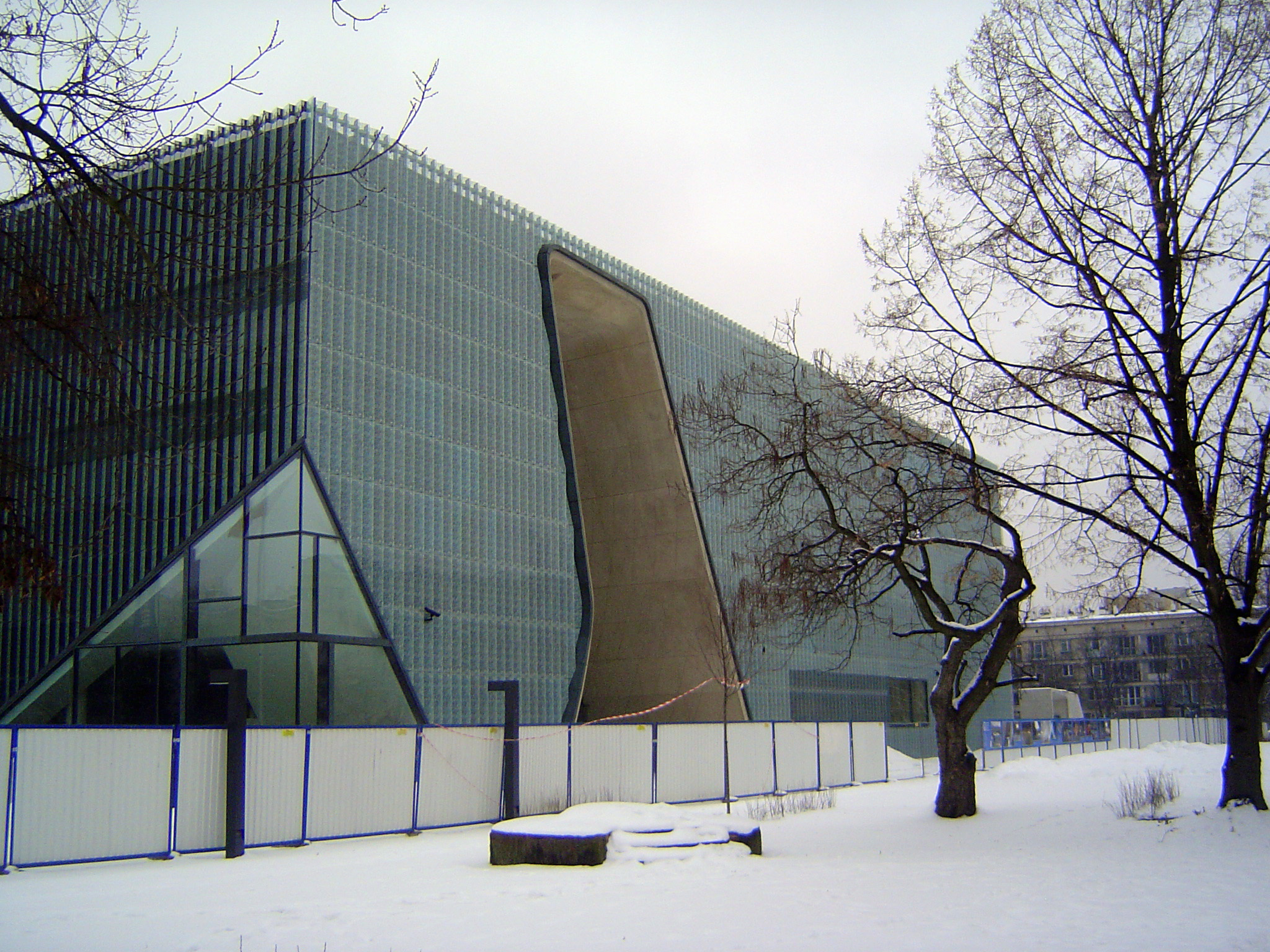 The Museum of the History of the Polish Jews, designed by Rainer Mahlamaki, opened in 2013 a few months after this picture was taken.