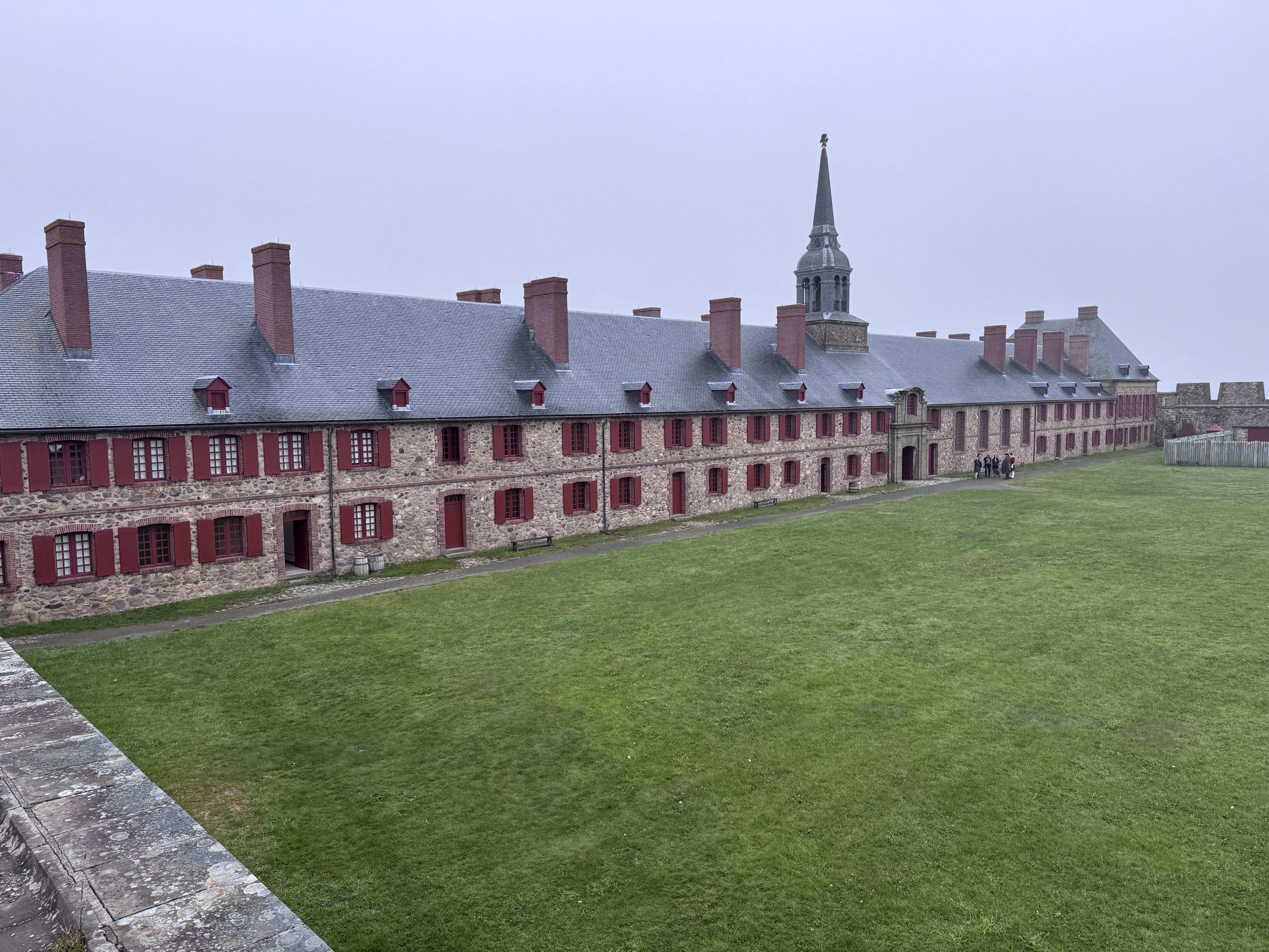 Here's the meticulously rebuilt structure housing the governor's apartments, the royal chapel, and some barracks.