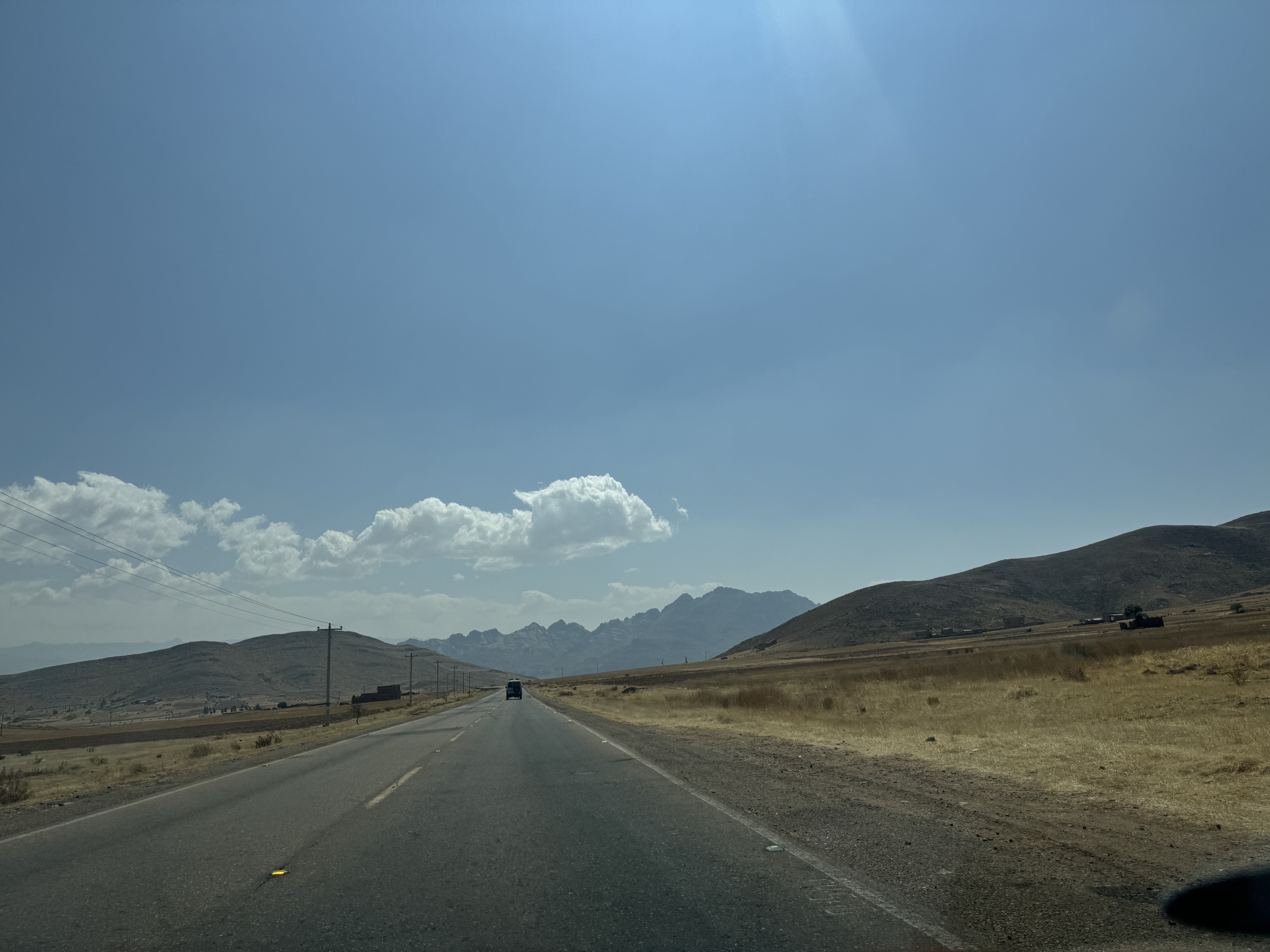 Onto a plateau with yet more mountains ahead.