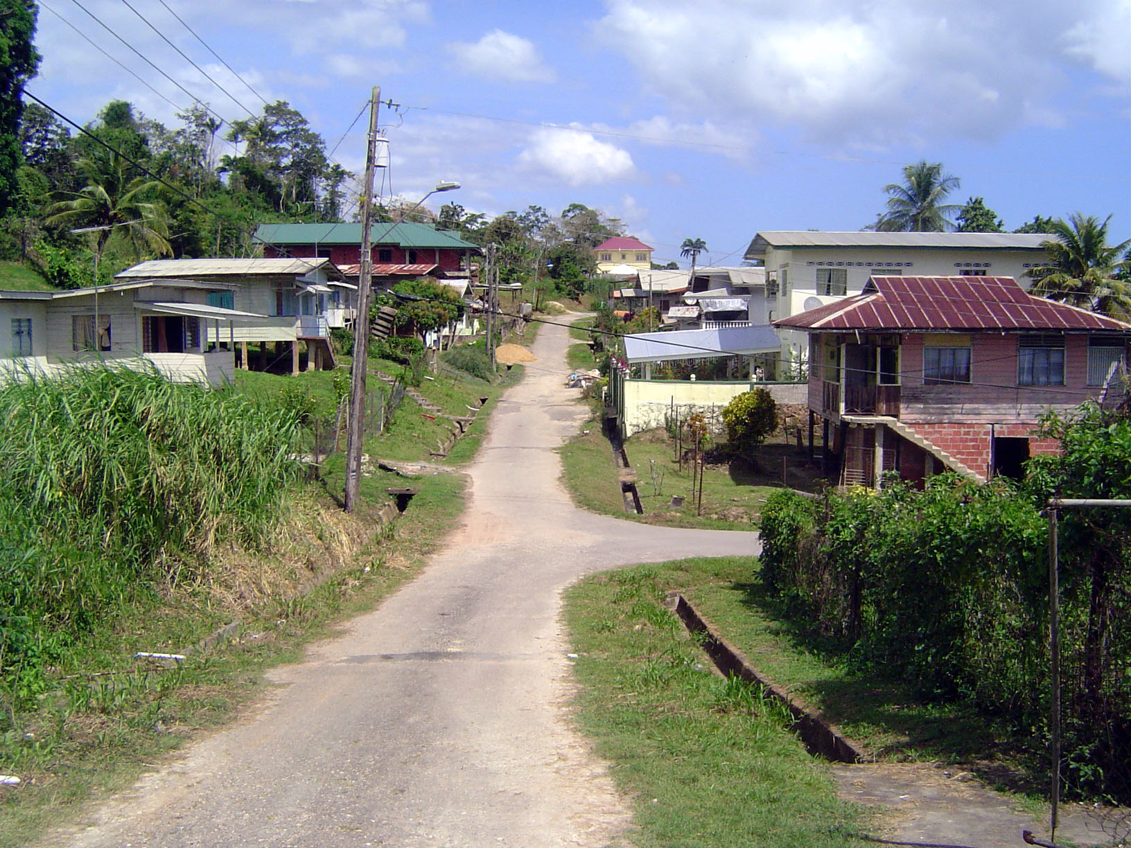 One of hundreds of small settlements on the island. This is Jacob Settlement, west of Siparia.