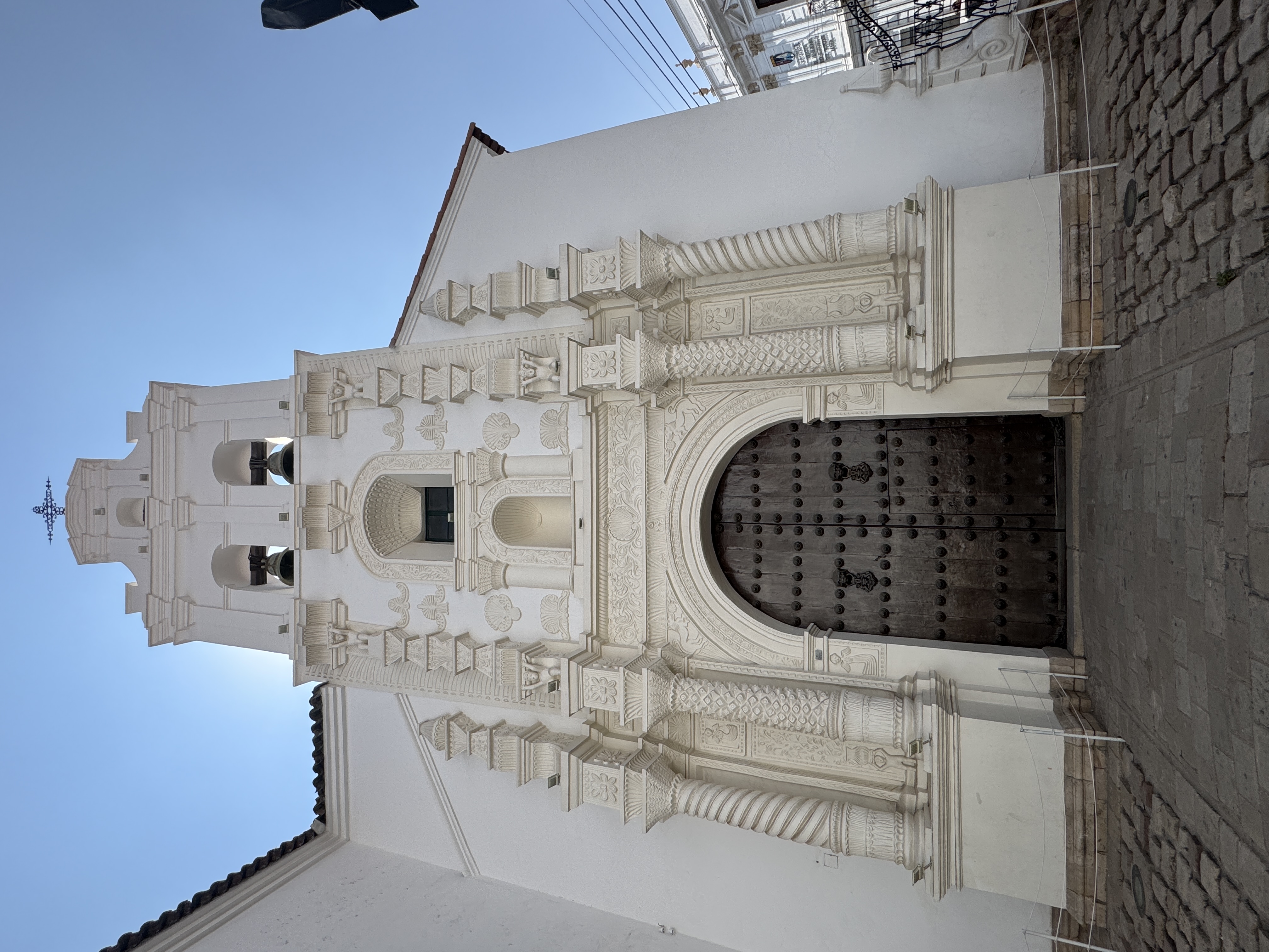 Hugh de Bonelli writes that the interior of this, the church of San Miguel, is "without exception, as beautiful a specimen of a place of rel