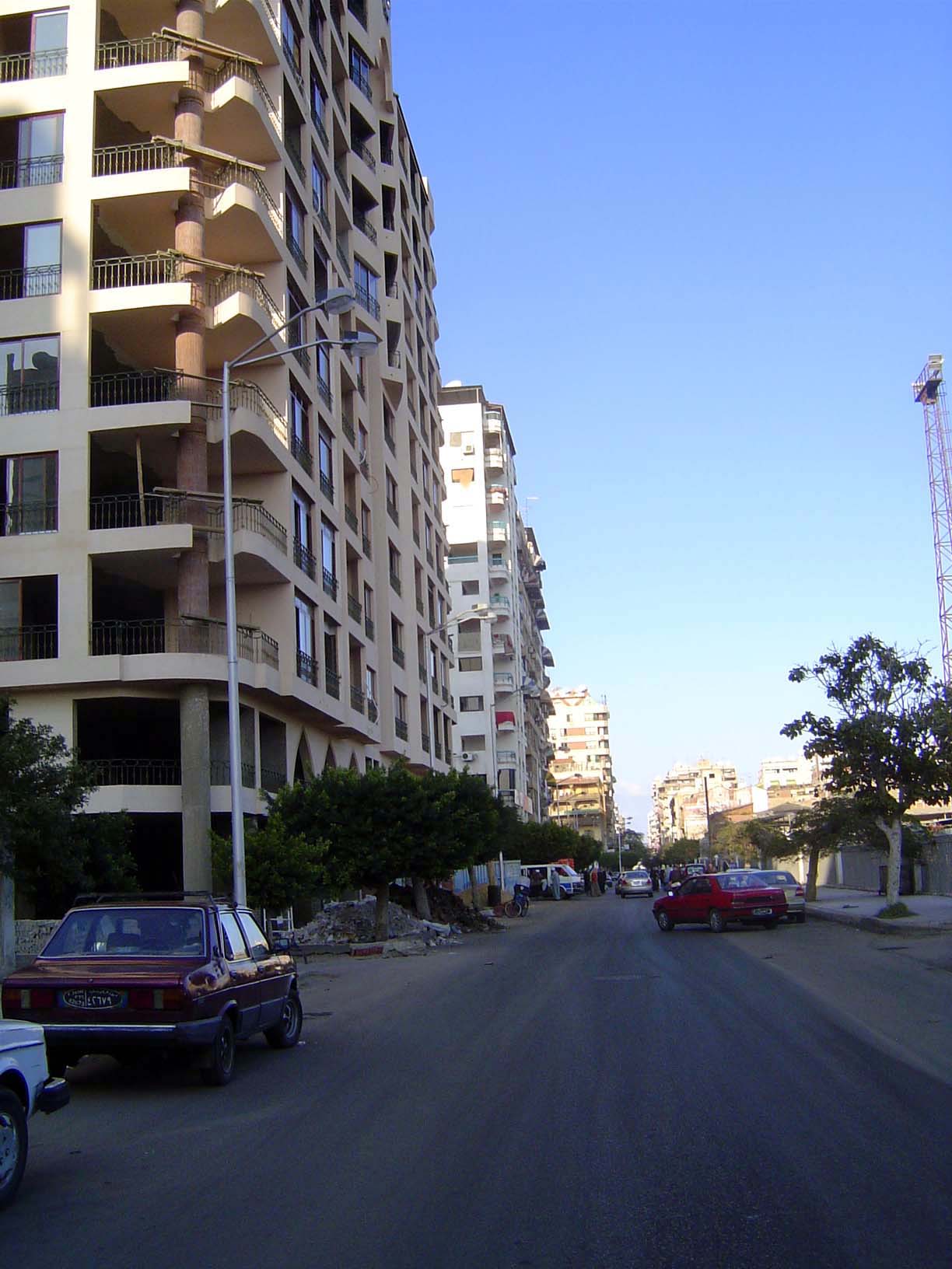 Modern housing in a city that has grown to 500,000.