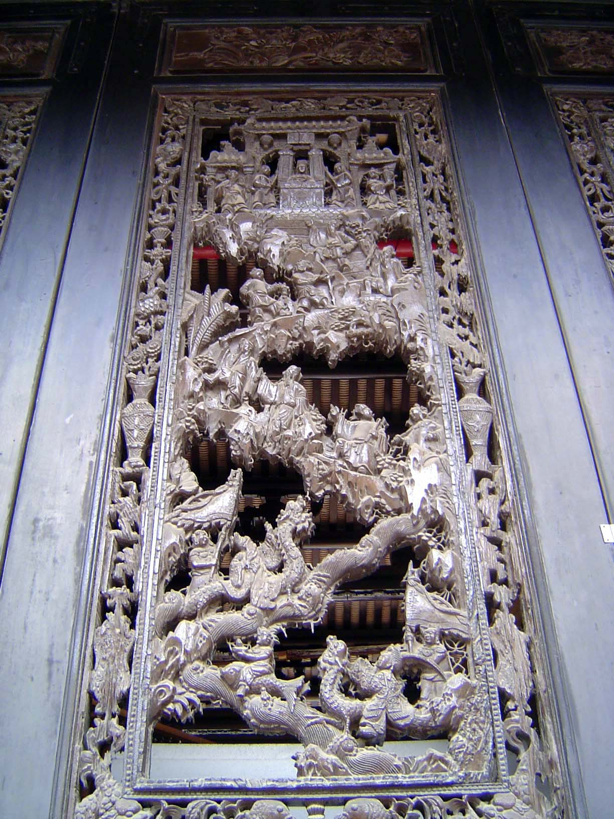 A folktale:the dragon king and the eight immortals have an audience with the jade emperor.