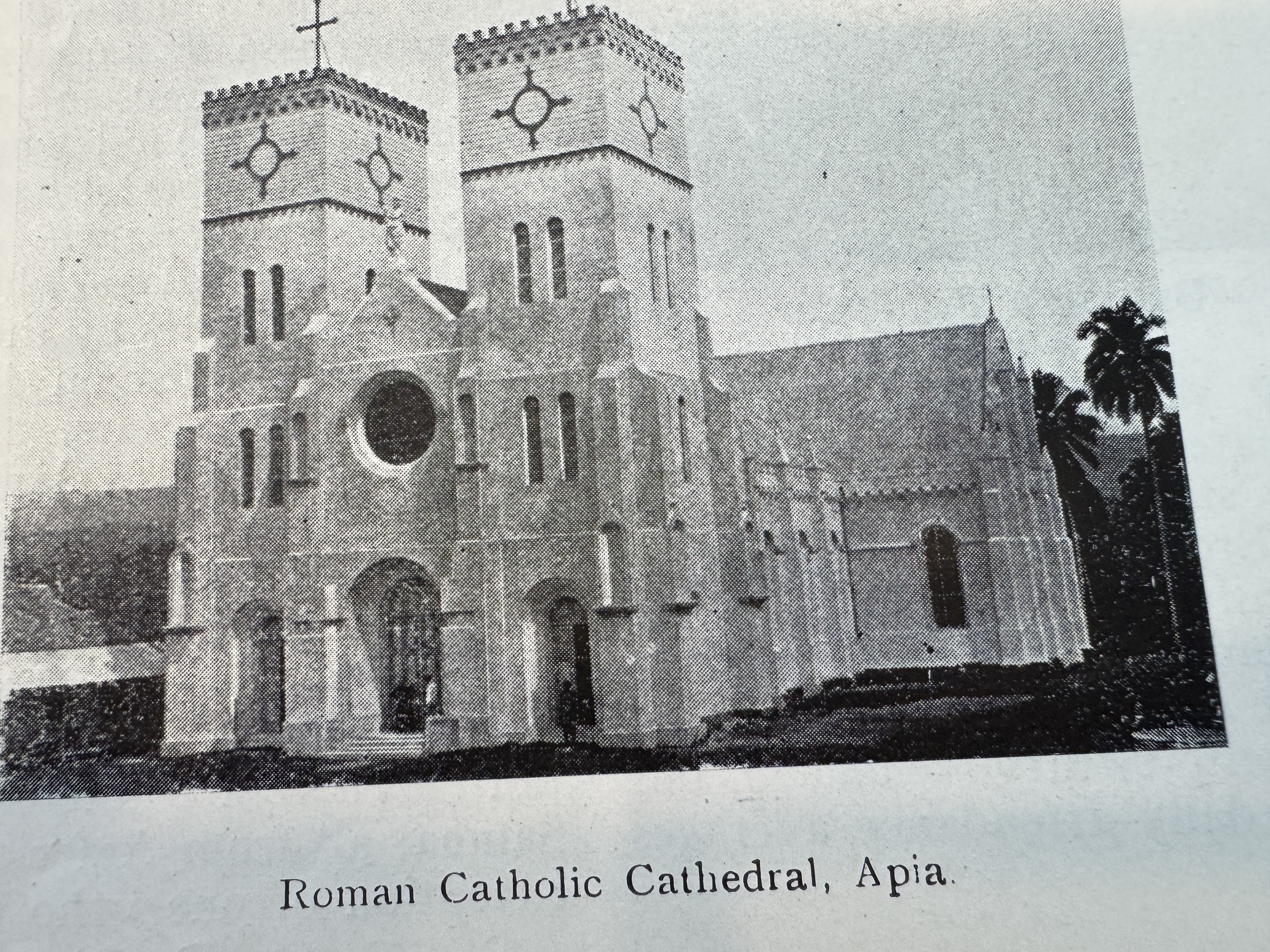 In 1845, a Catholic teaching order, the Marists, arrived from France.  Catholicism still lags behind the CCCS.  Eighteen percent of Samoans