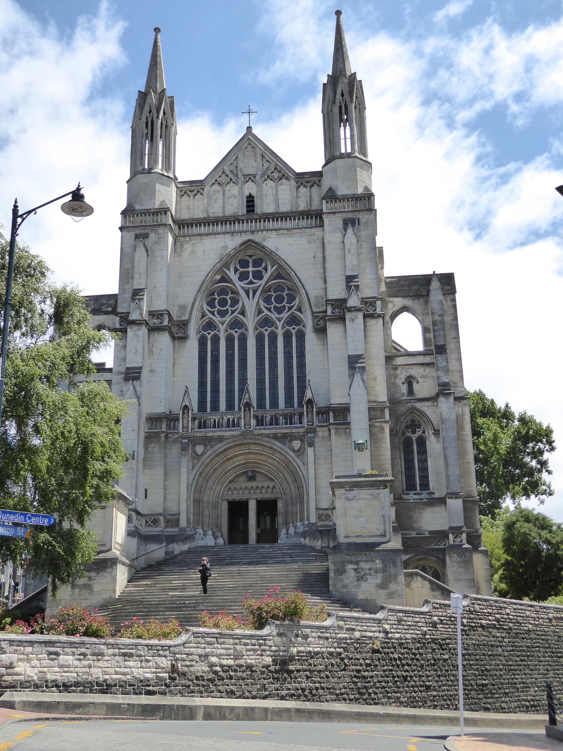 The Anglican church is St Paul's, with a grand marble staircase at the center of the Octagon and next to the Municipal Chambers. Replacing a