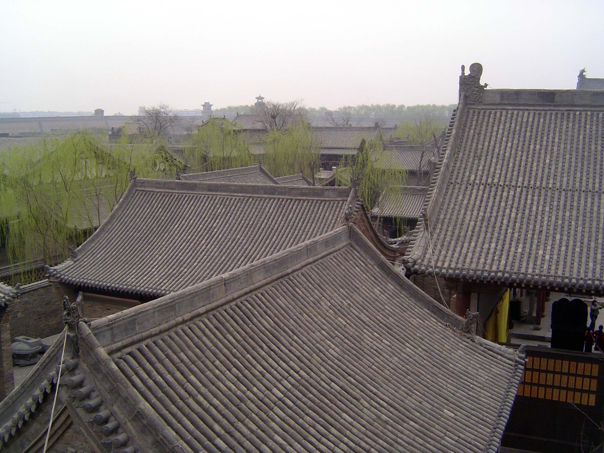 The view from the upstairs balcony.