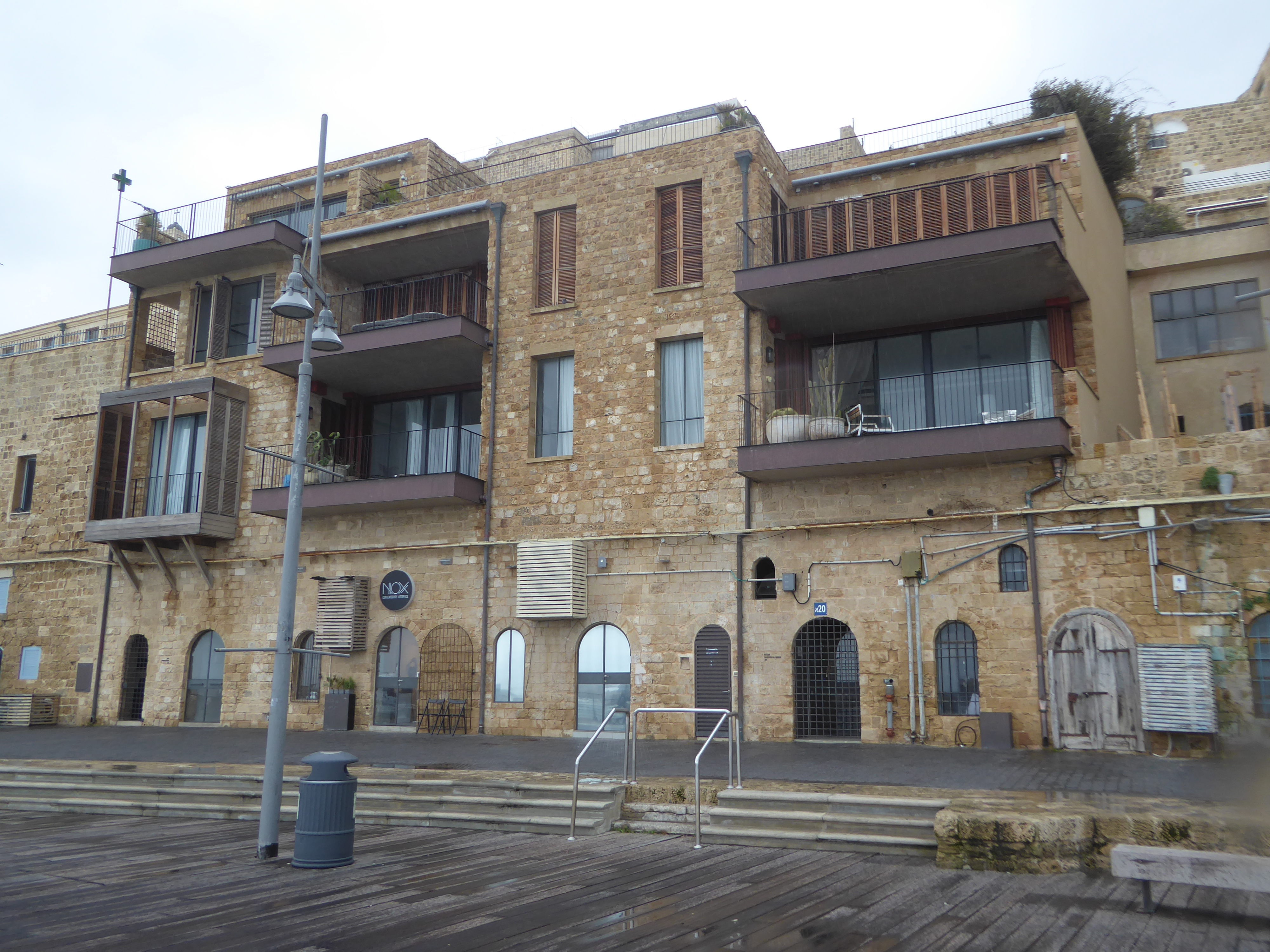 The Turkish warehouses at the bottom of the Old Jaffa hill have become apartments.