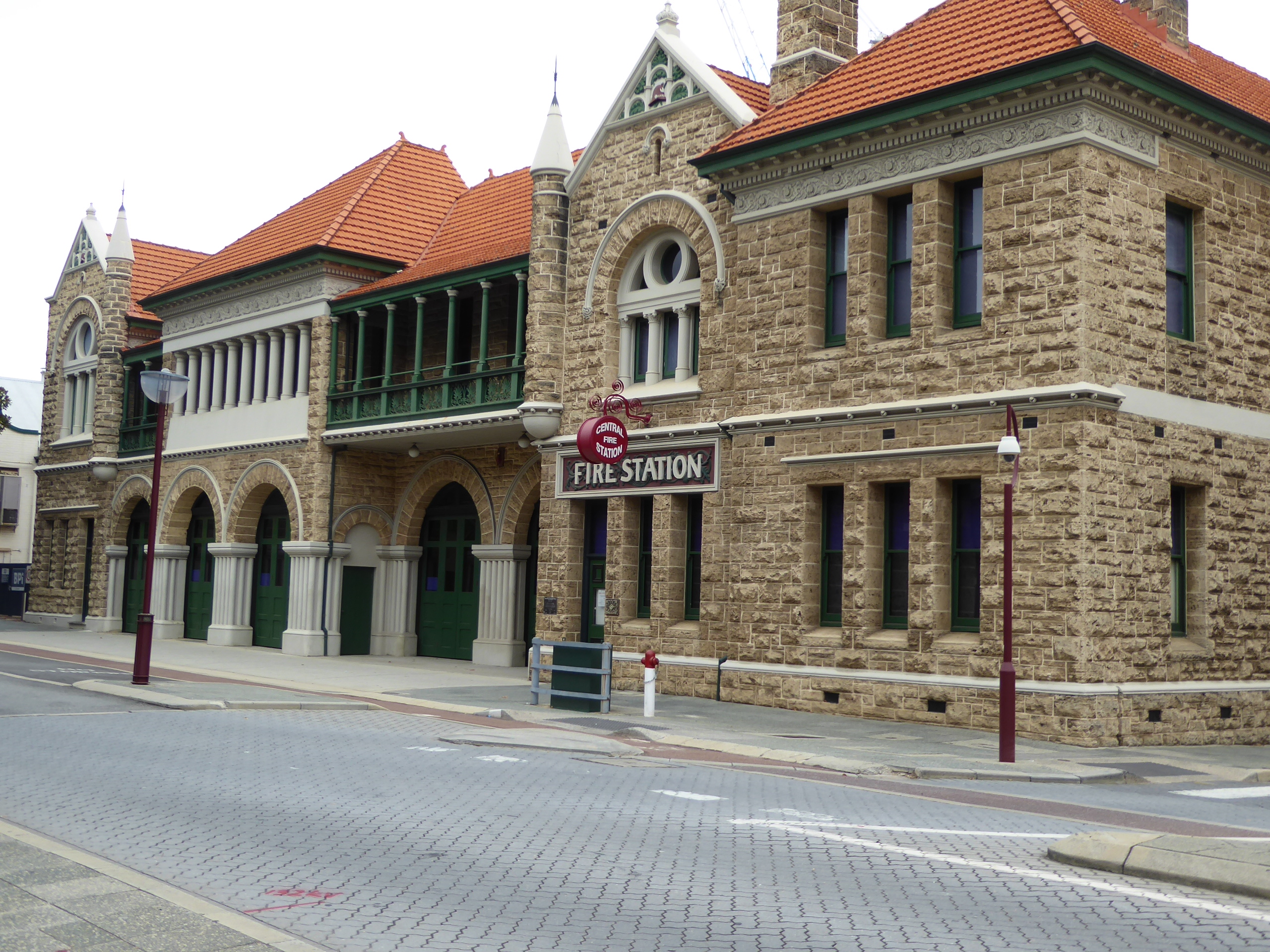 Another building from the boom: the Fire Brigade No. 1, from 1900. Call it Romanesque Revival.