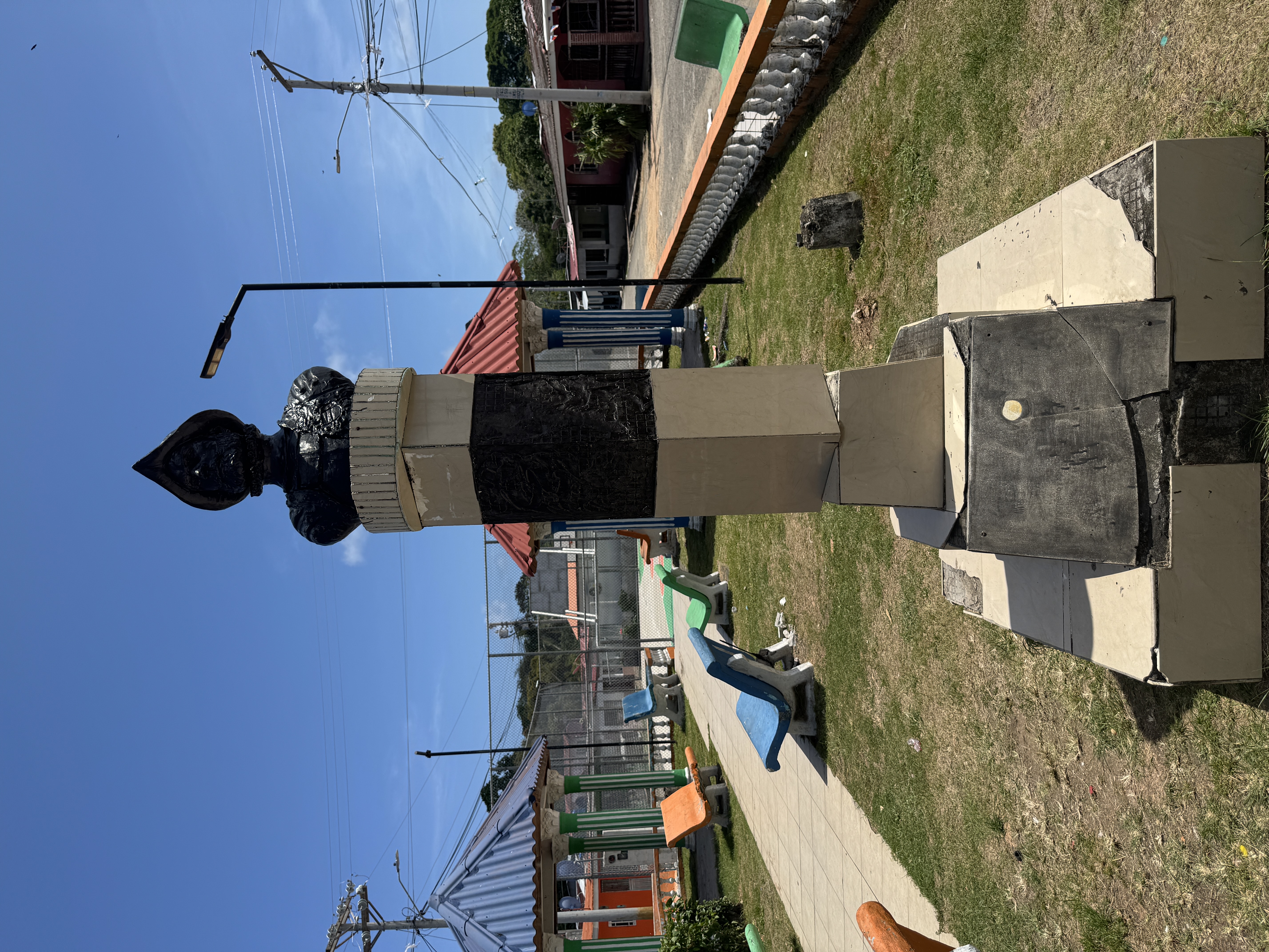 The park has a bust of Balboa.  He was never here--he crossed the isthmus farther south--but he remains a hero in Panama.  A few years after