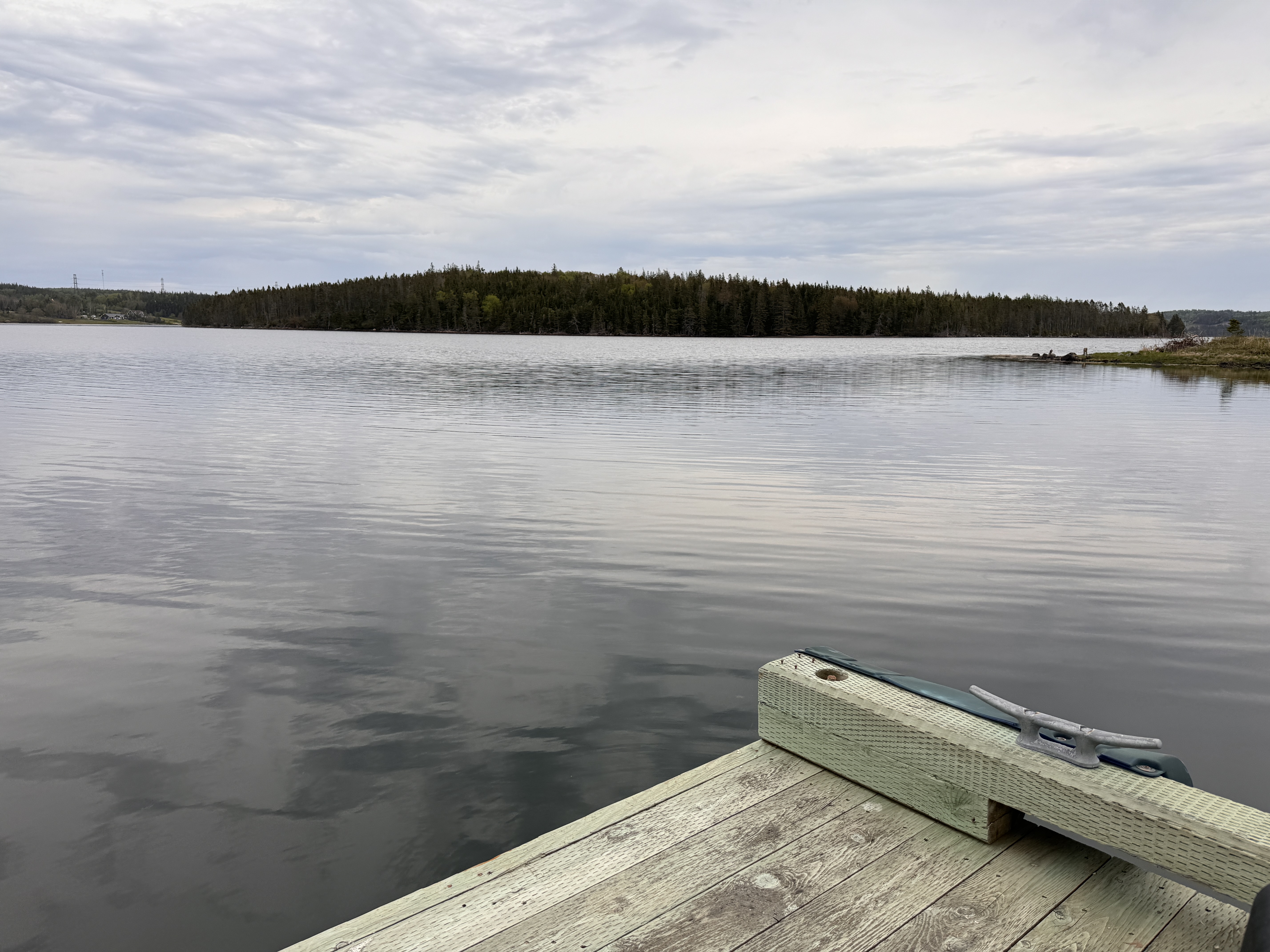 Presto: we're at the edge of the lake.