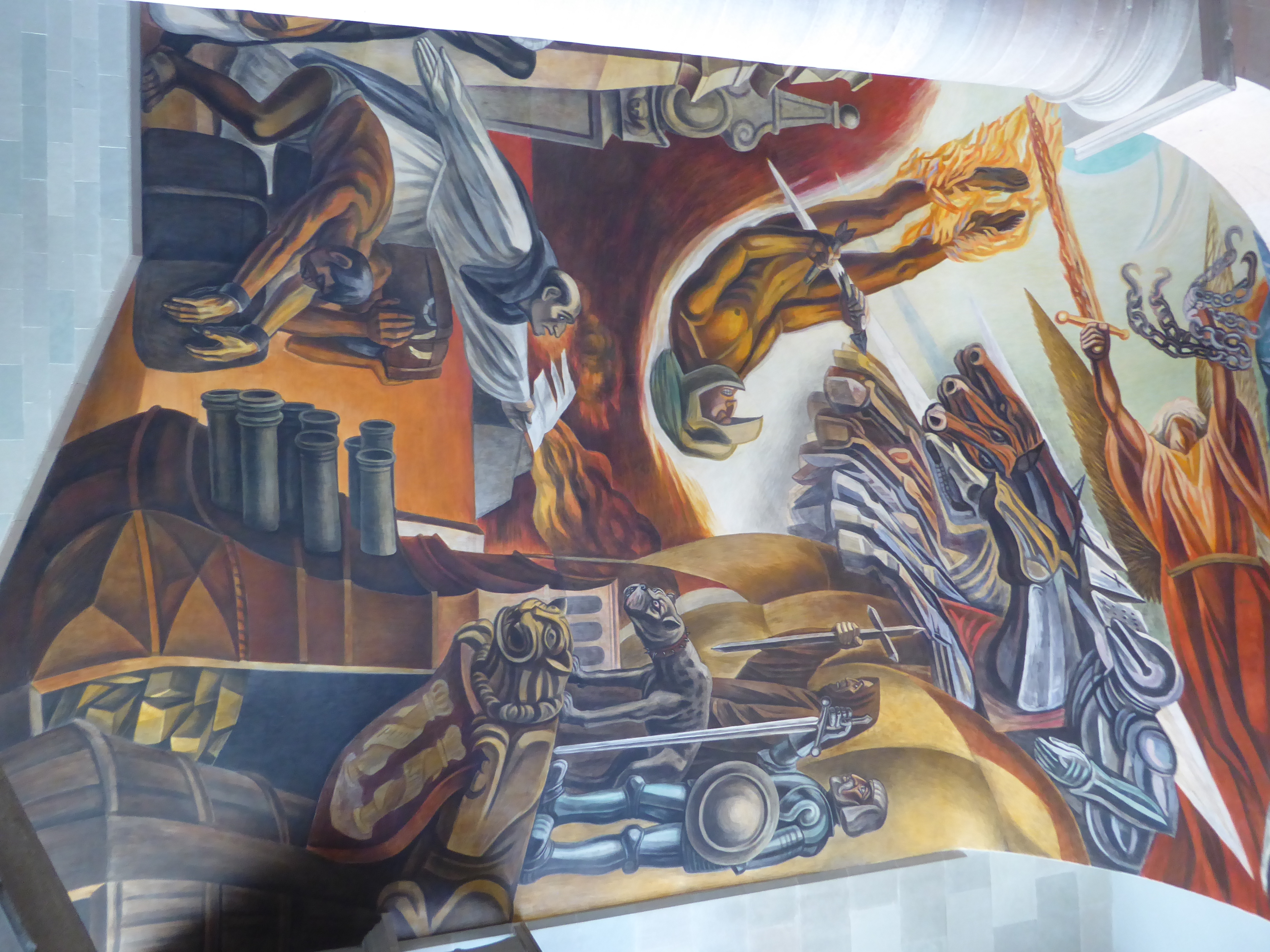 In 1949 the building changed purpose yet again and became a museum. The main staircase now has a mural painted by José Chávez Morada 1909-20