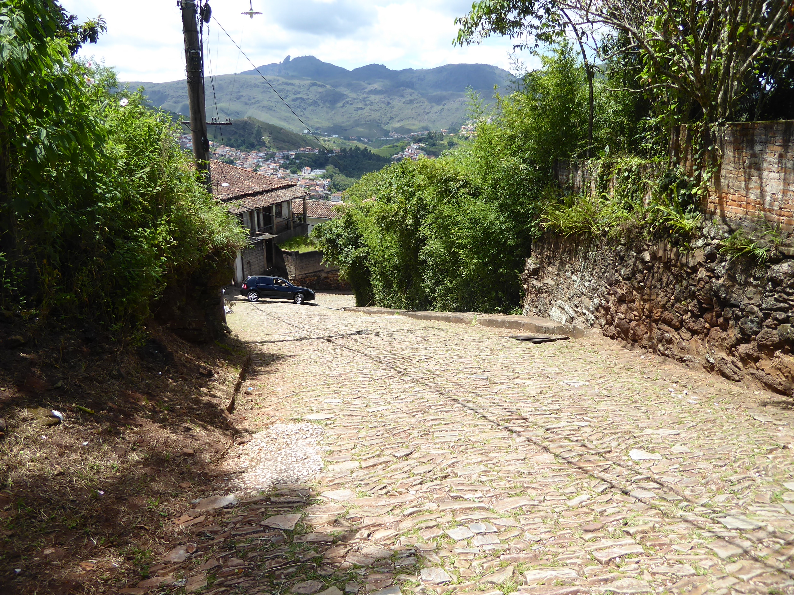 We'll climb up a local street to get an overview. This is the Ladeira or slope of João de Paiva.