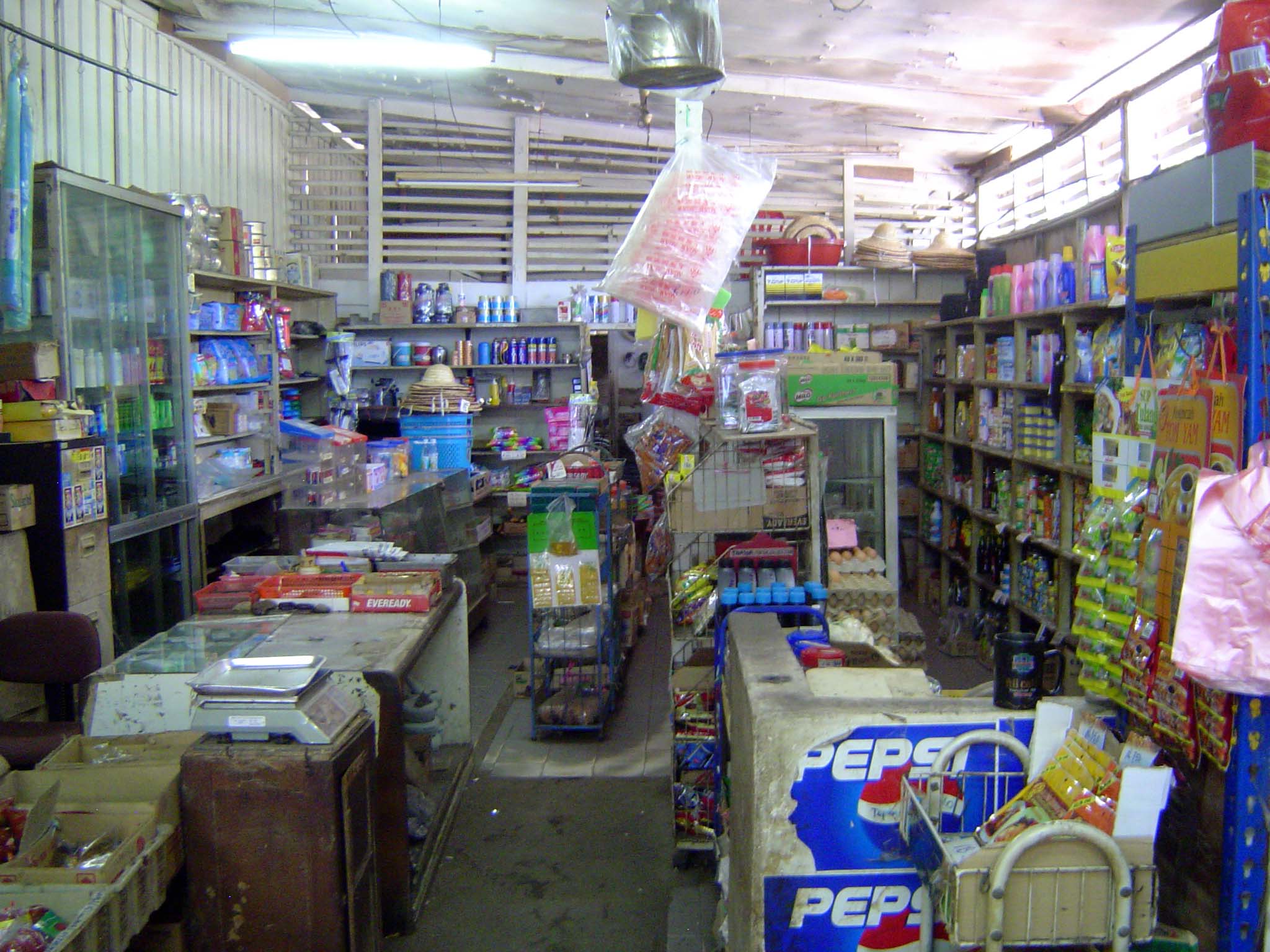 Interior of the store.