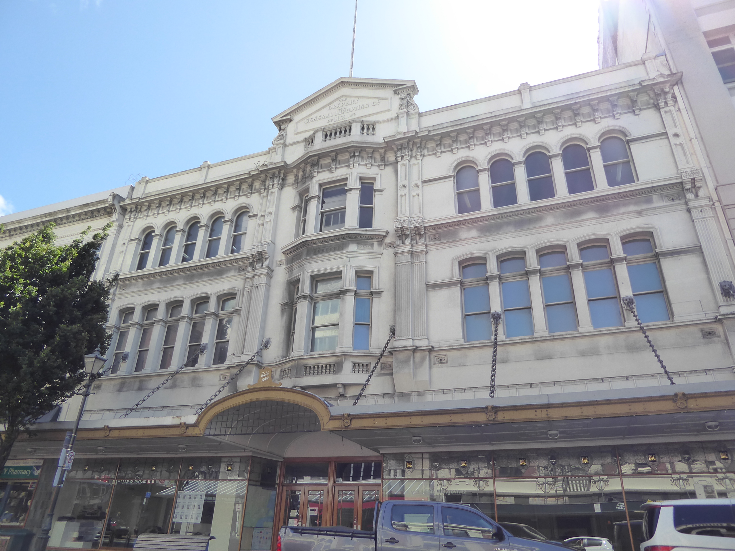 It's a small step to department stores, here the Drapery and General Importing Co, or D.I.C. for short.