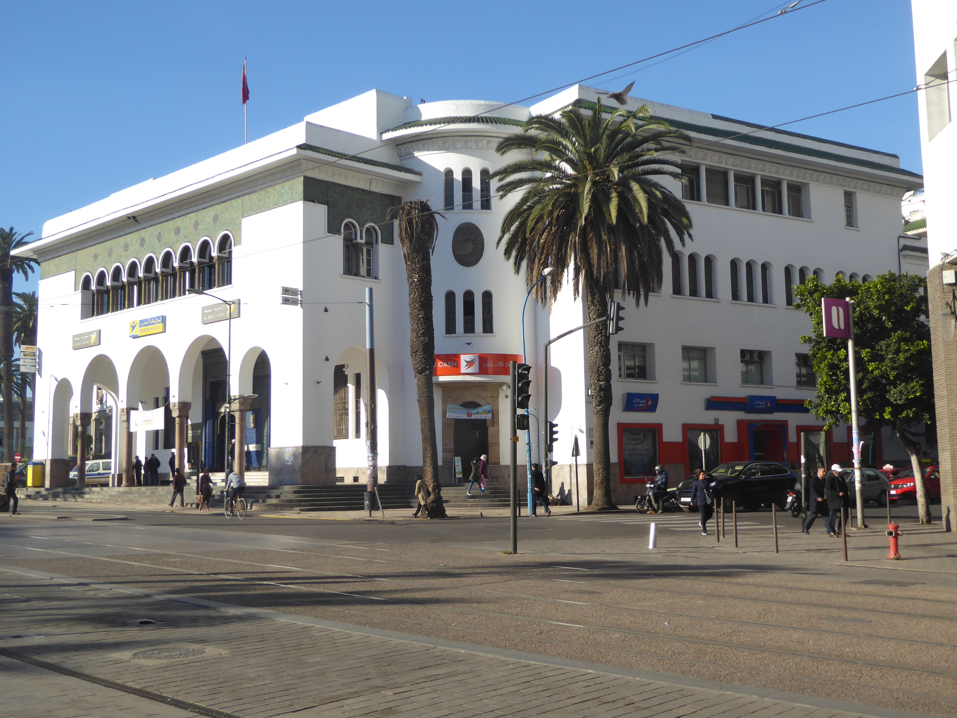 Meanwhile, a set of government buildings had been built. This one, the post office with a telephone exchange upstairs, came first and was co