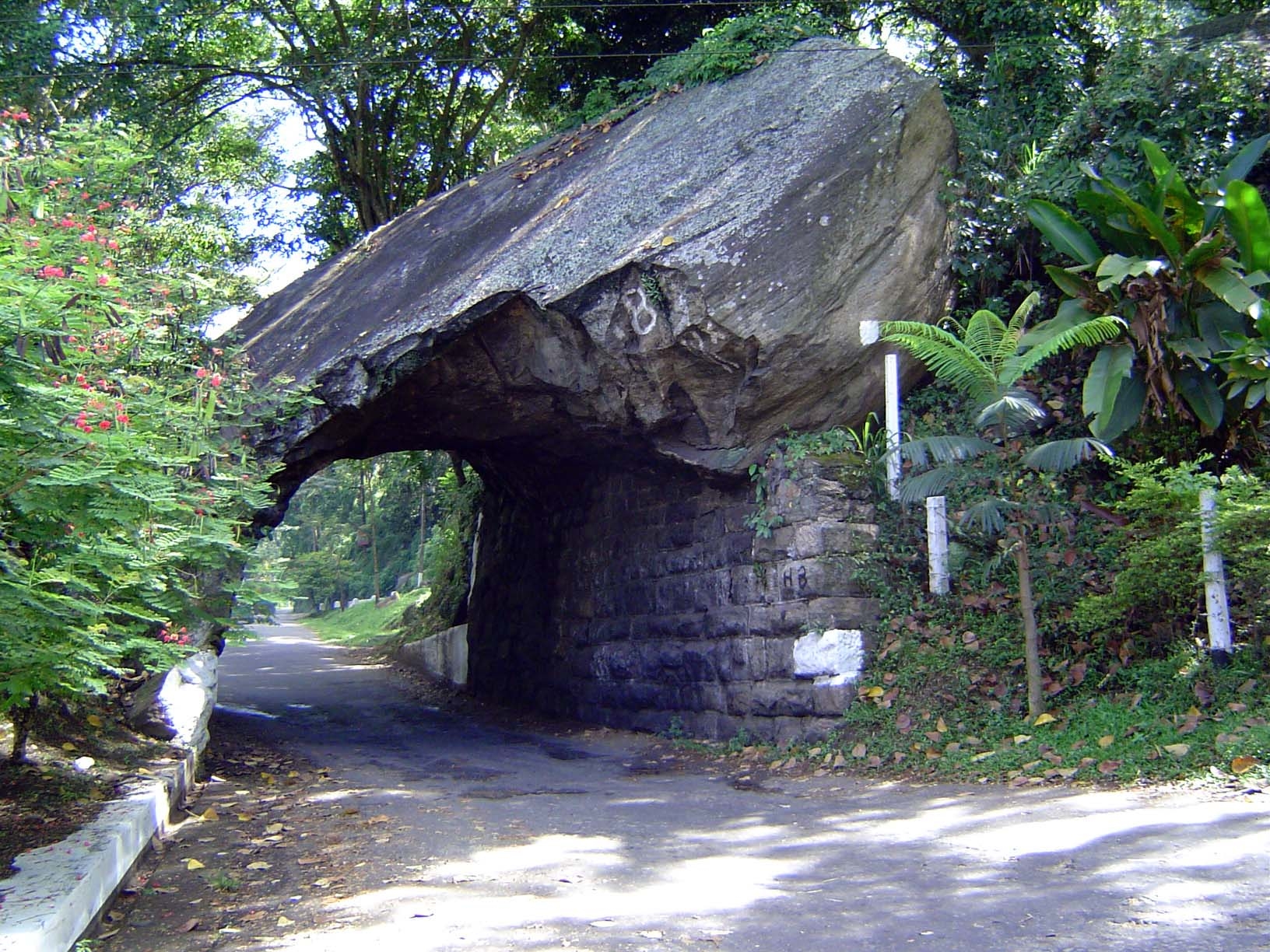 The "tunnel" is so short that it begs the question: why didn't the British just blast it? Answer: the tunnel was created to fulfill the Kand