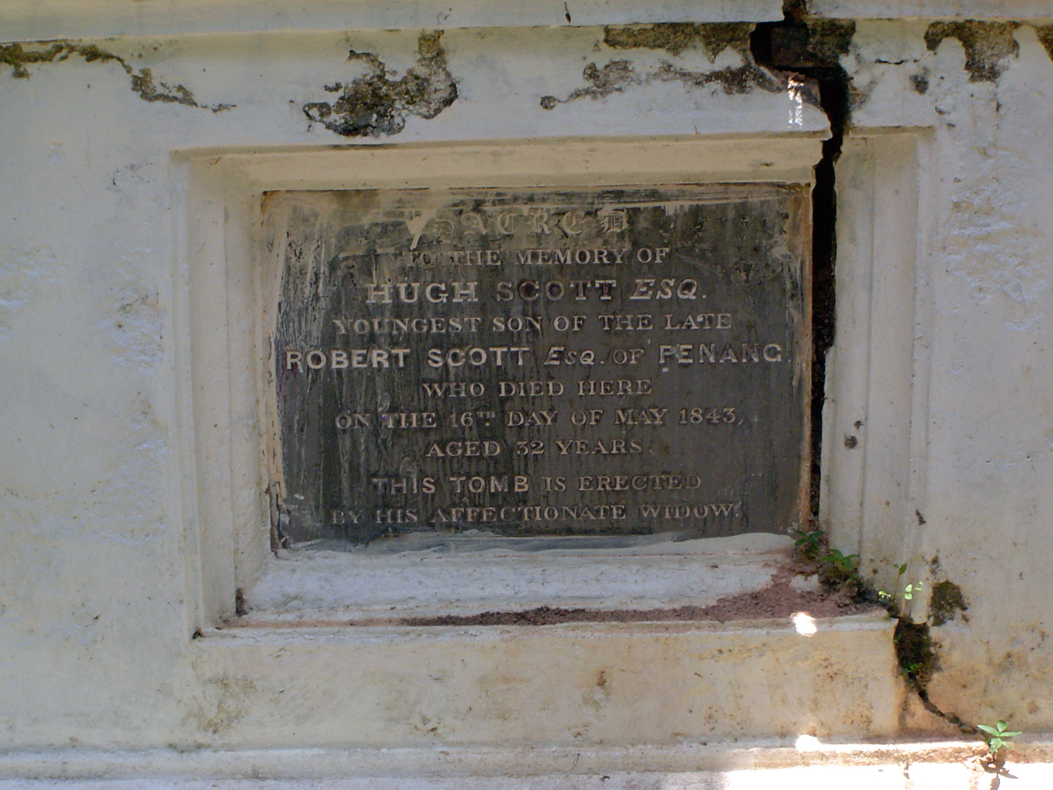 Just below the church there's a small English cemetery.