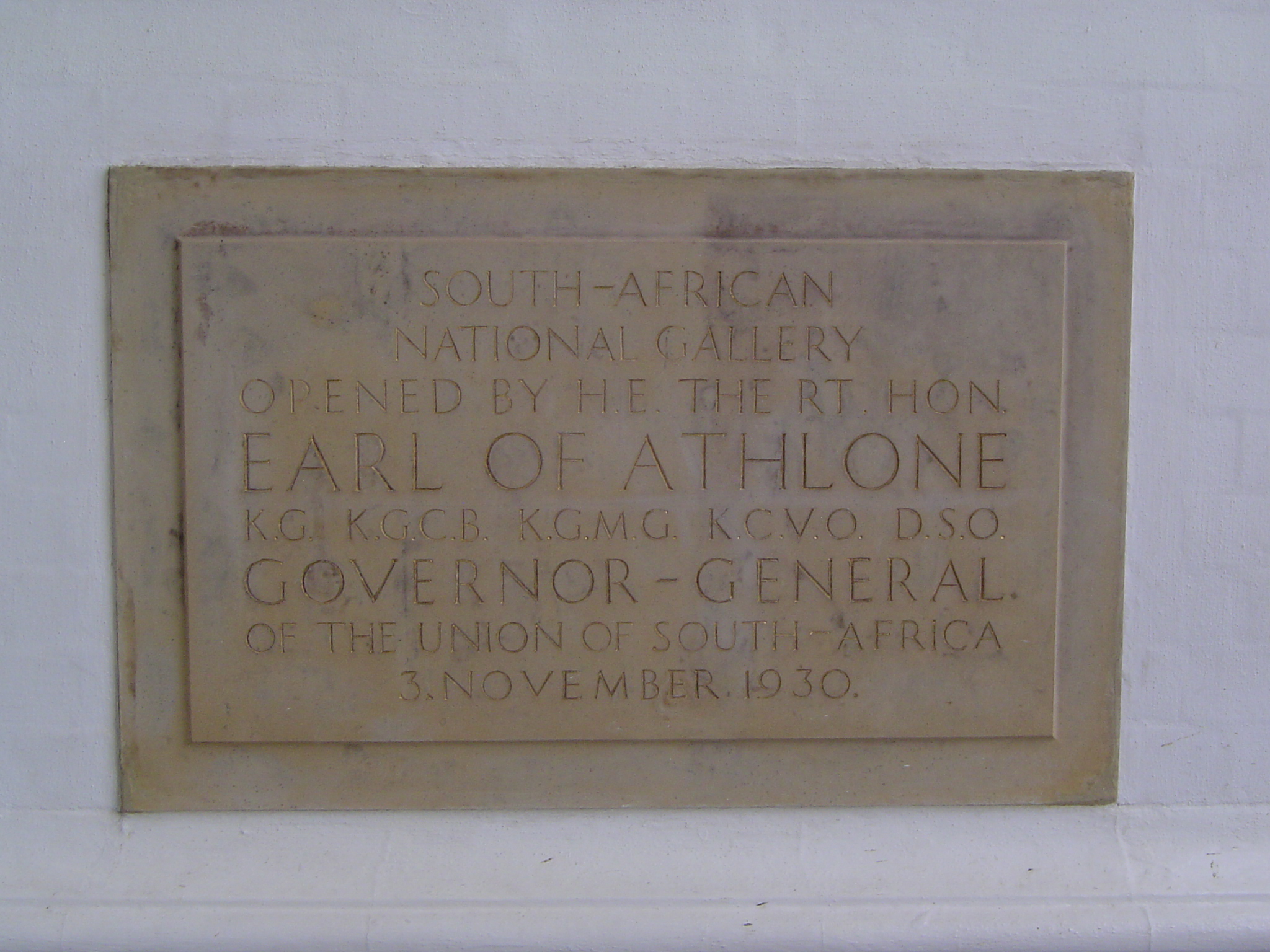 Entrance plaque. Somewhere under the heap of honors, there's a guy named Alexander Cambridge.