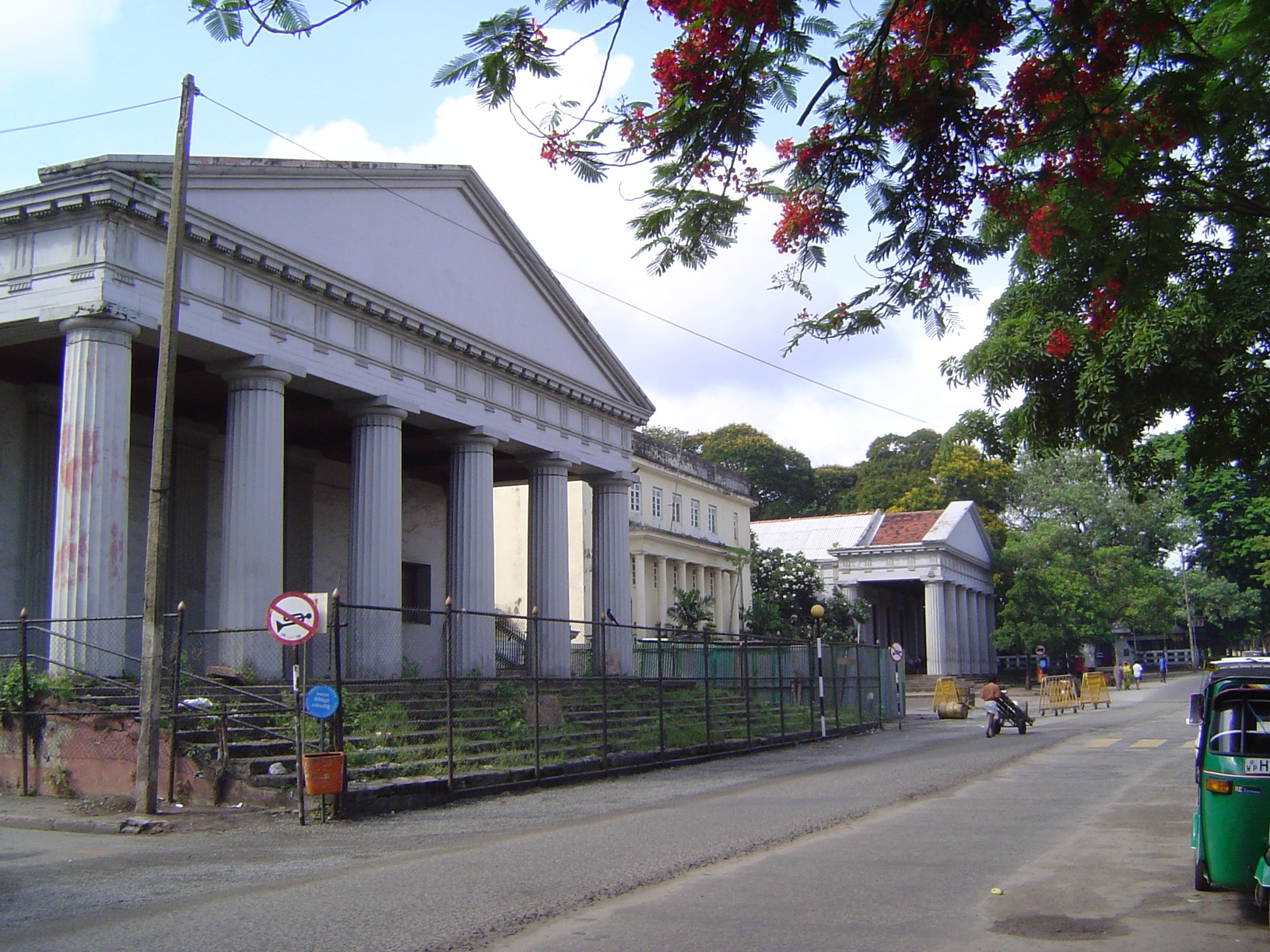 The former Law Courts, another massive and in this case often modified building with paired porticoes.