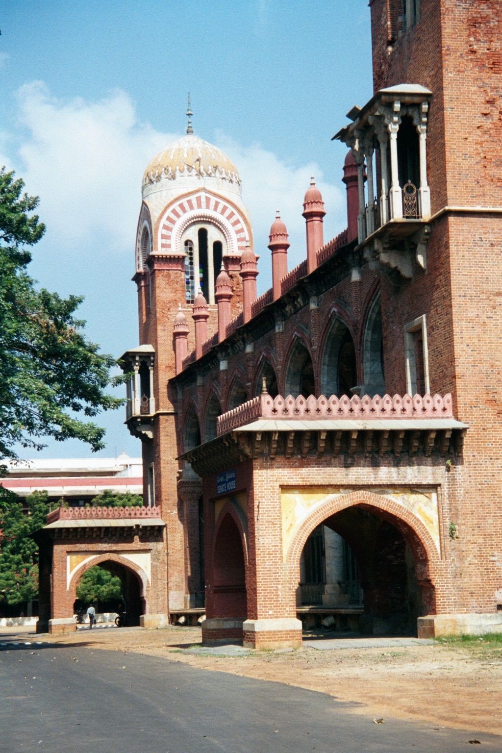 The Indo-Saracenic Senate House of the University of Madras. The university has stuck with the city's old name, as have other Indian institu
