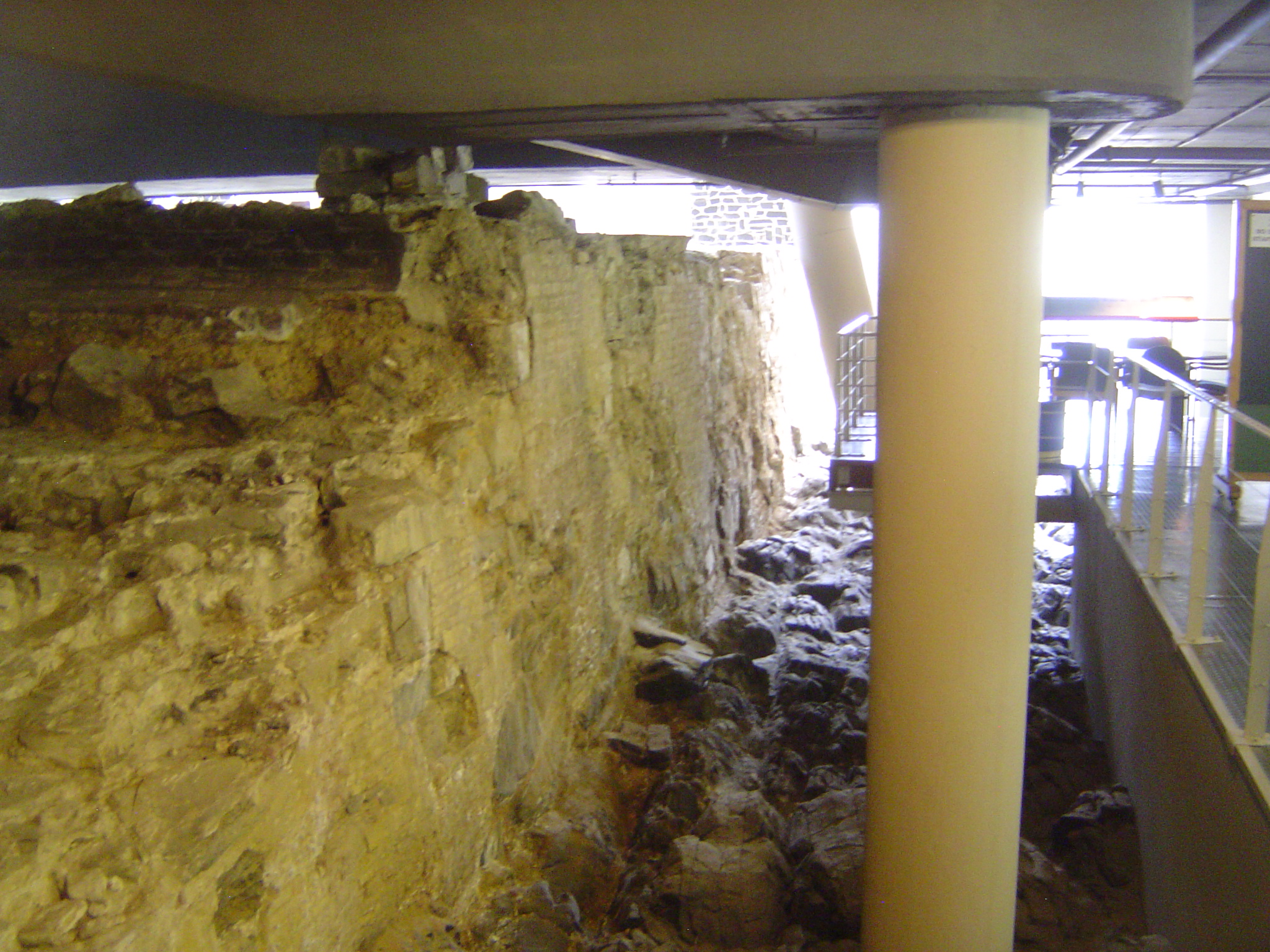A bit of masonry survives there.