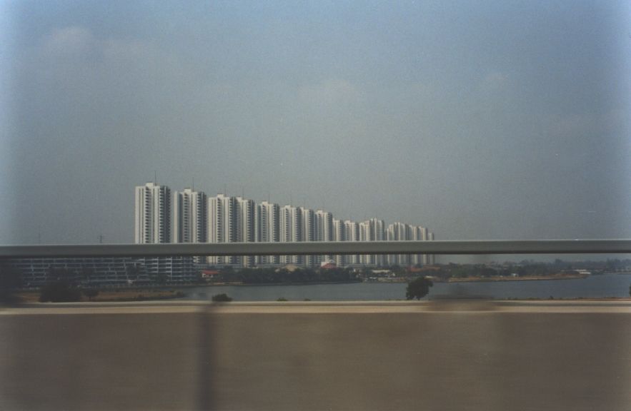 The city's northern and eastern fringes are rimmed with housing estates—mubanchatsan—both low and high. This picture of moon-colony highrise