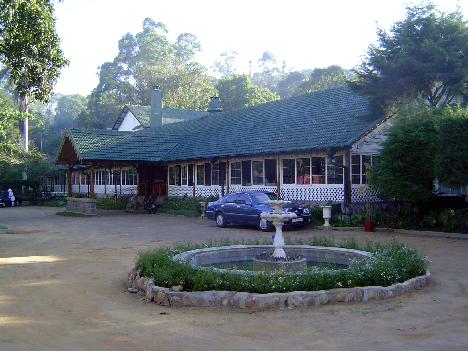The Bandarawela Hotel, opened when the railway reached town. Another 30 years passed before the railroad was pushed another 20 miles to its
