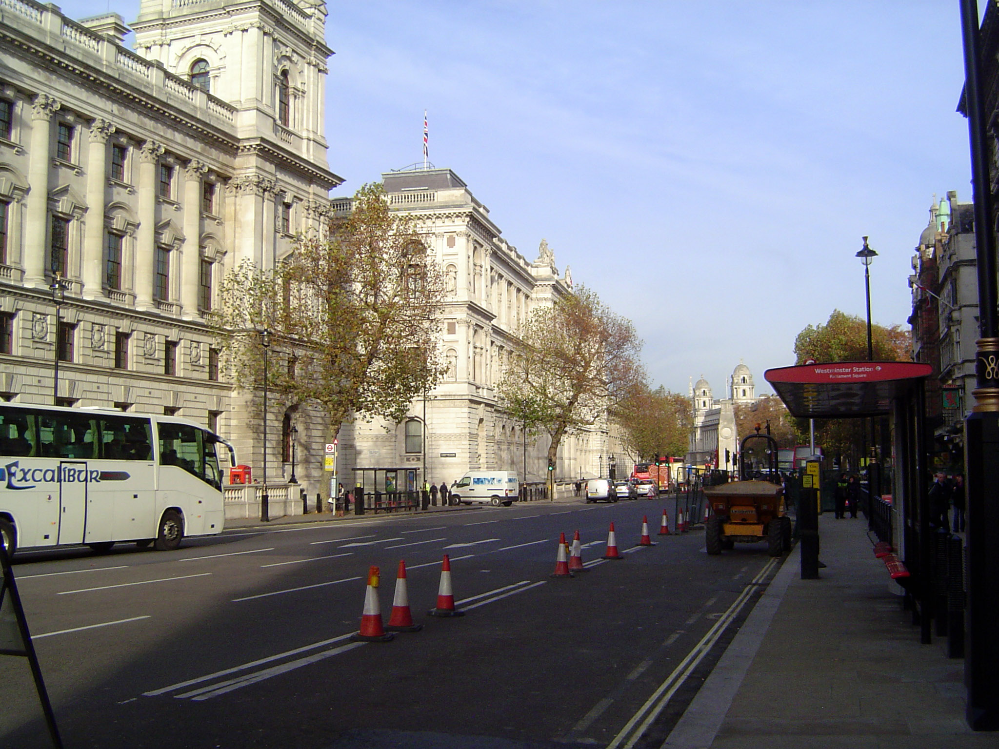 Seen together, the two buildings, Treasury and FCO, don't seem so different from one another. For more on the stylistic struggle, see M.H. P