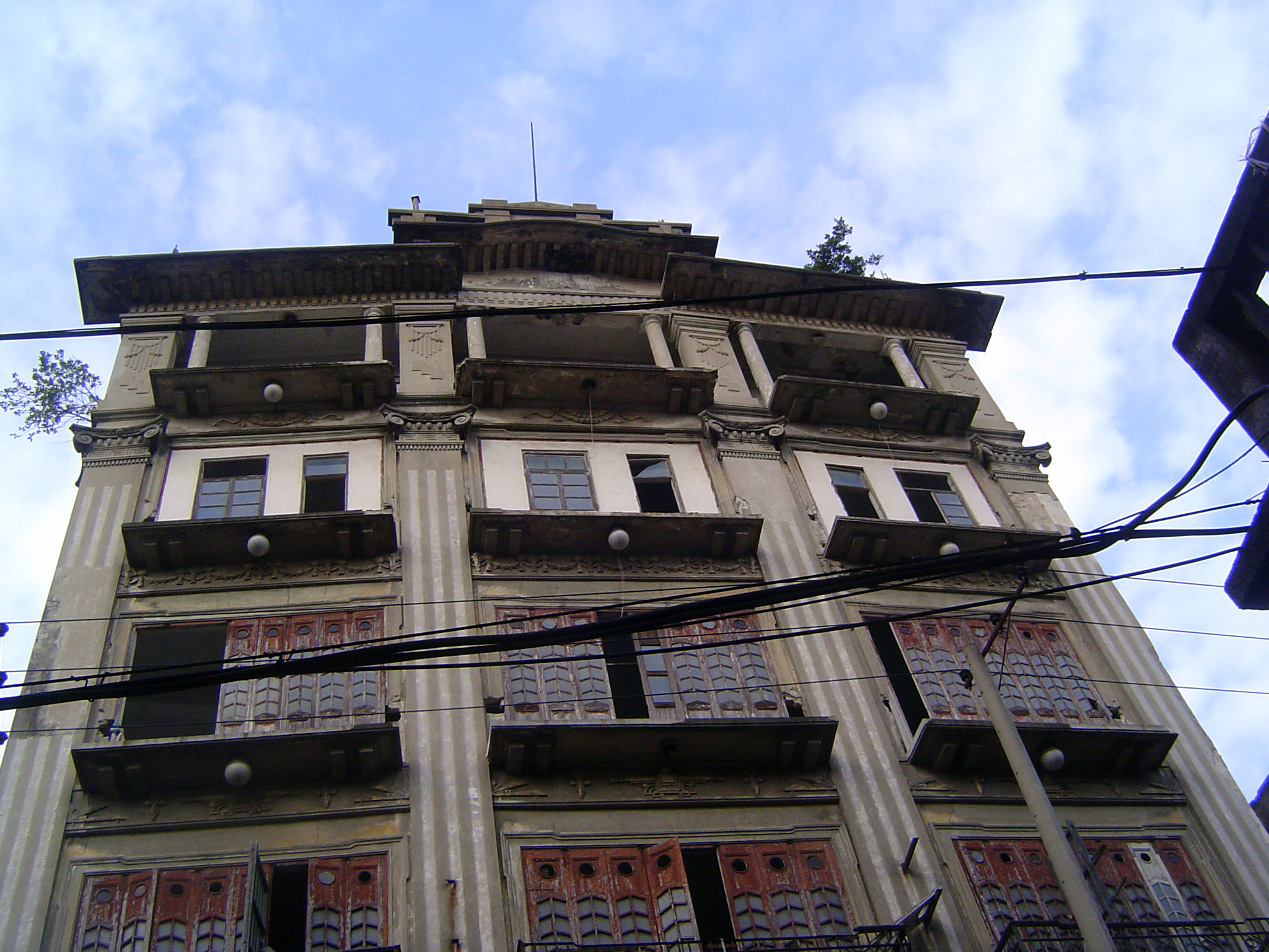 The facade.