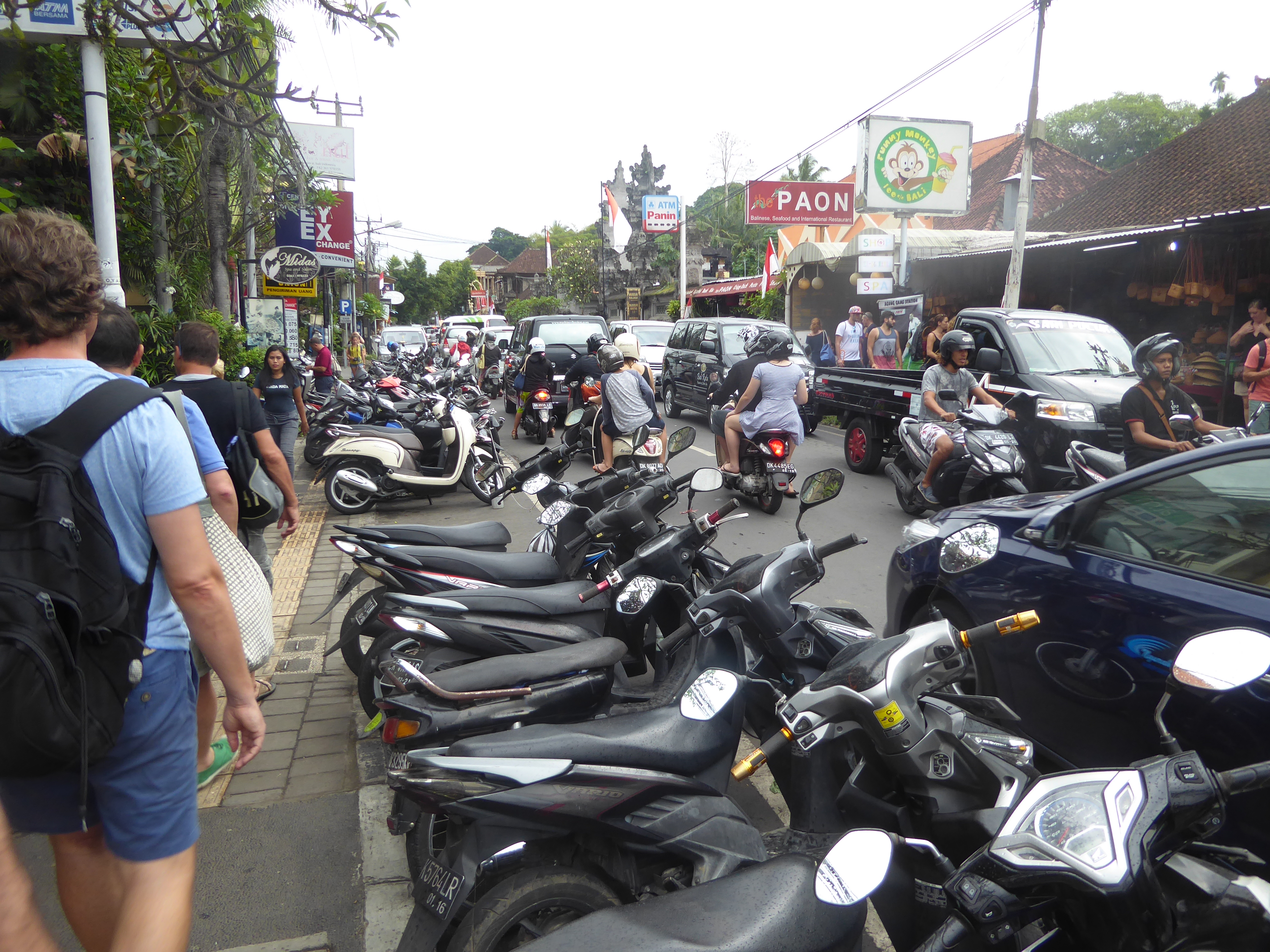 During the festival, walking was faster than driving.