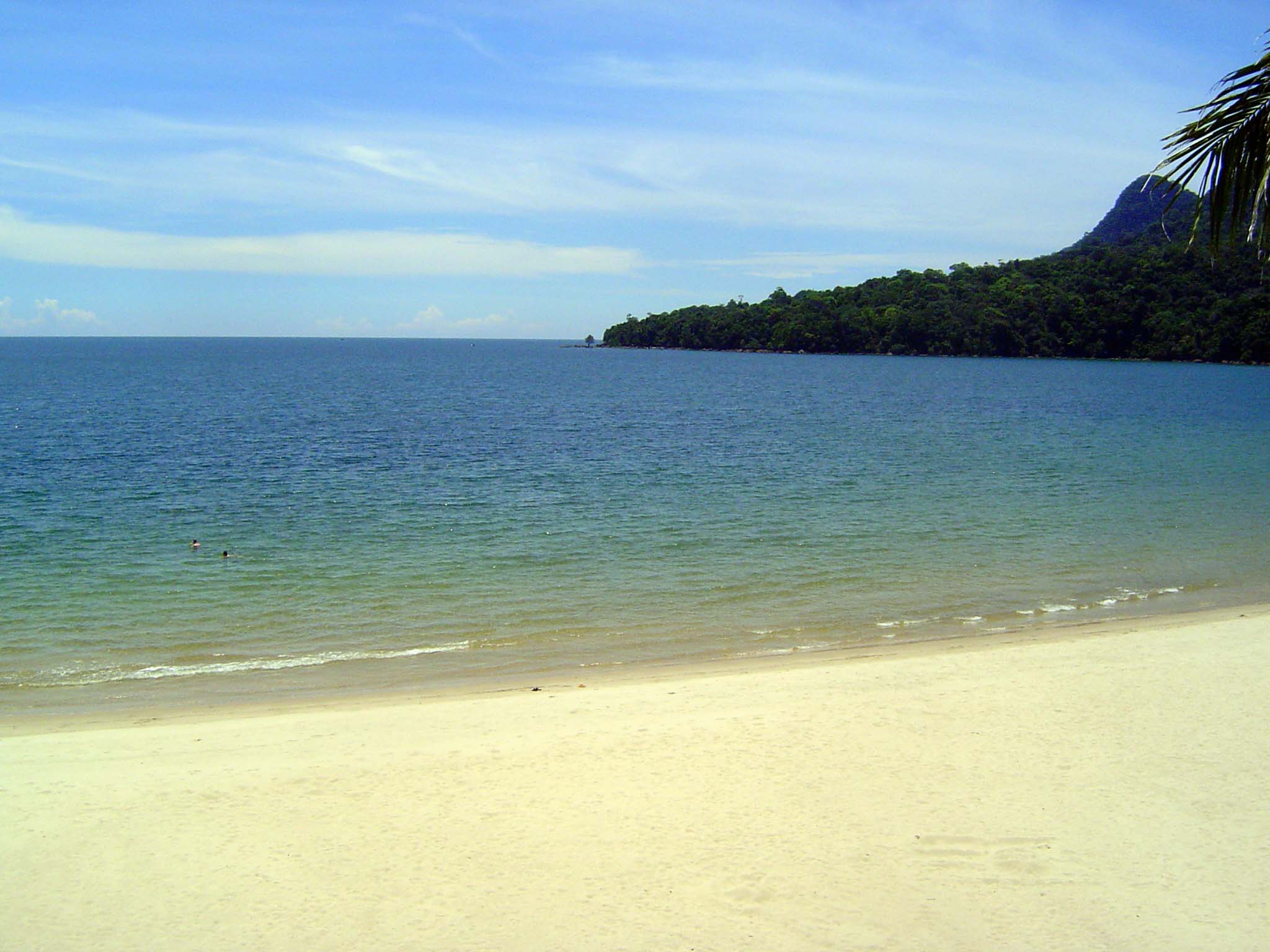 So here you have it, the tropical beach of international tourist brochures. It's barely on the same planet as Santubong.
