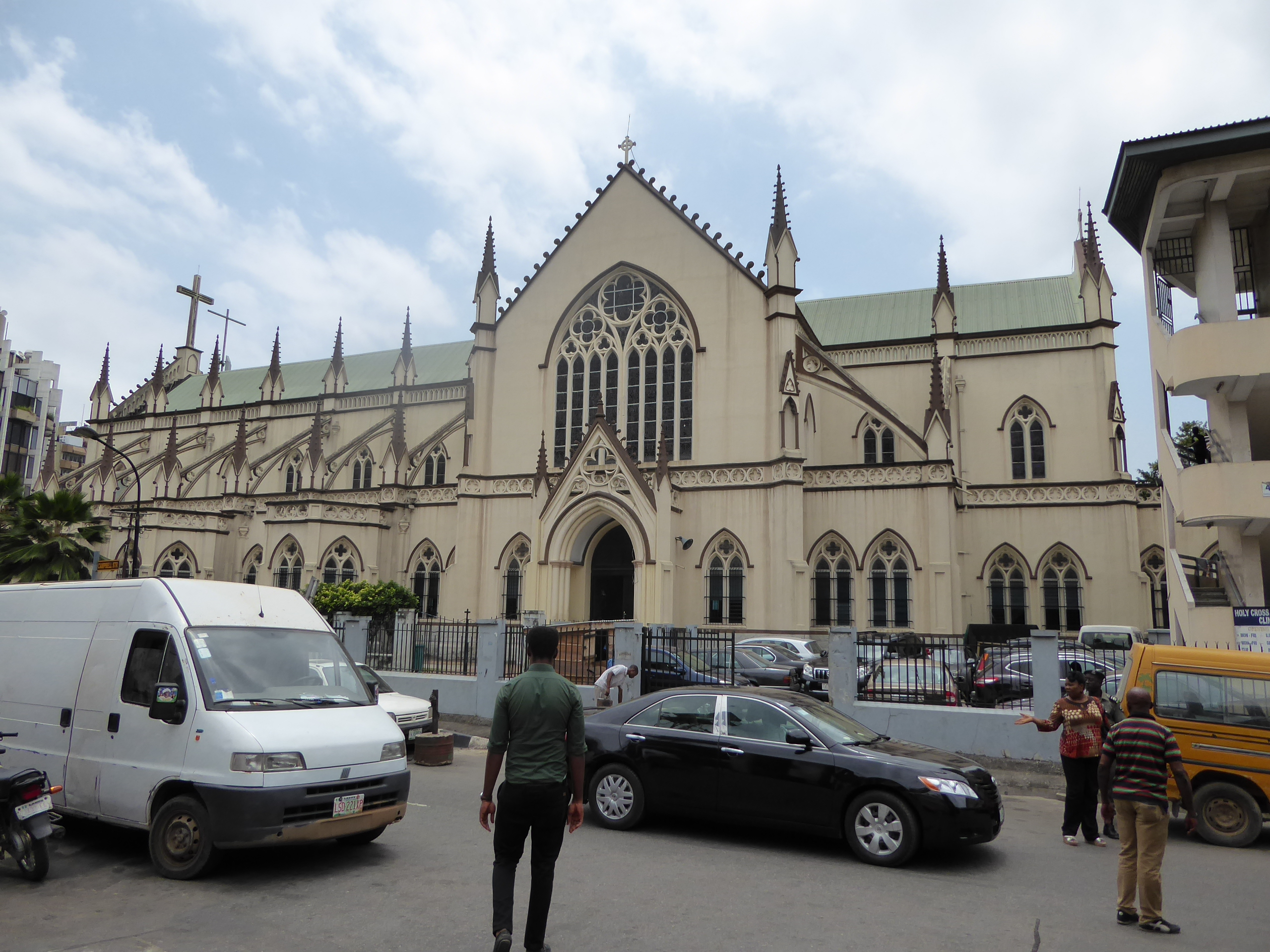 Here, back on Lagos Island, is the Catholic cathedral of the Holy Cross, begun in 1934 and consecrated in 1969. The architect must have said