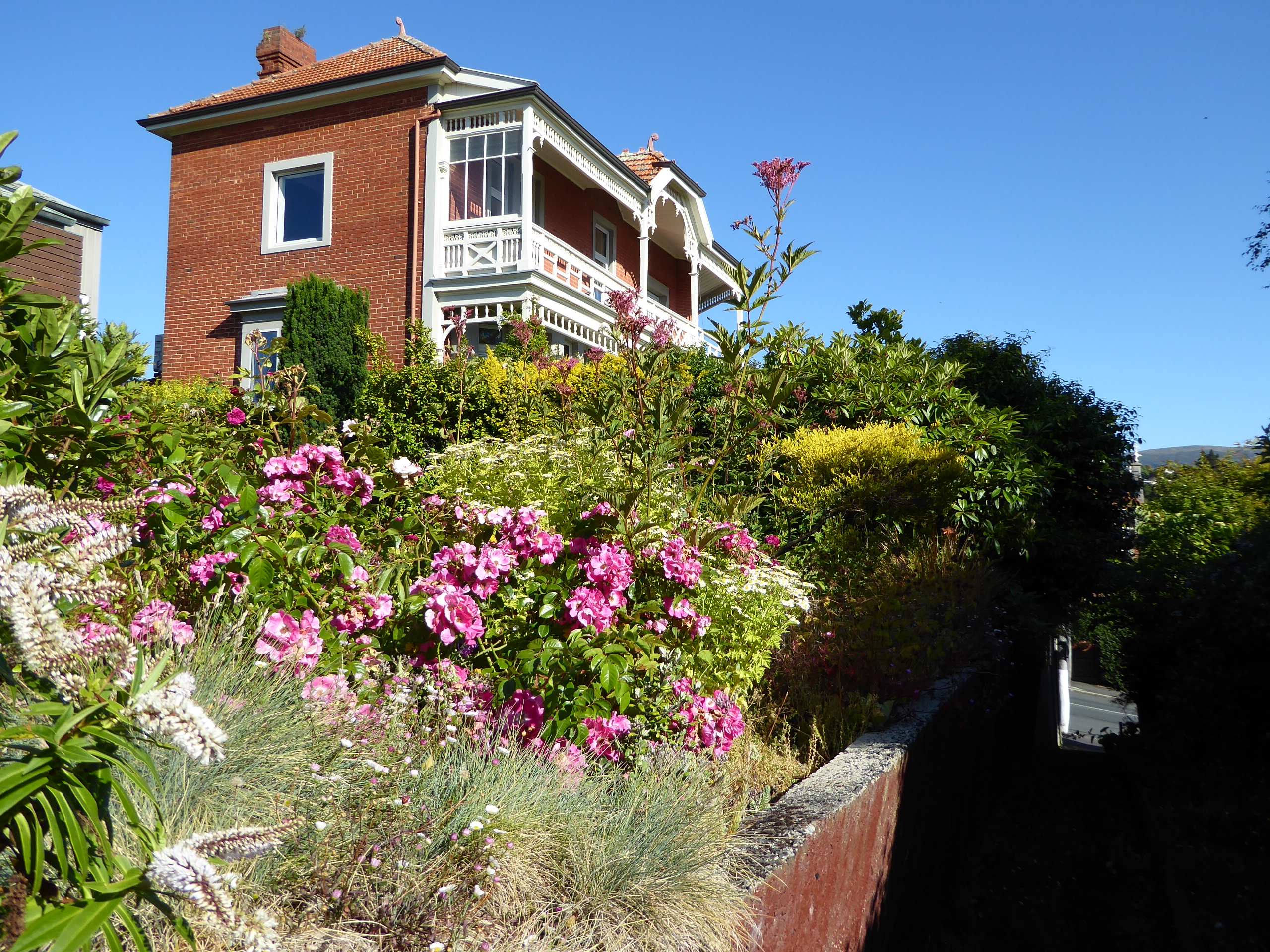 Porches were very common, along with gardens, as here on High Street.