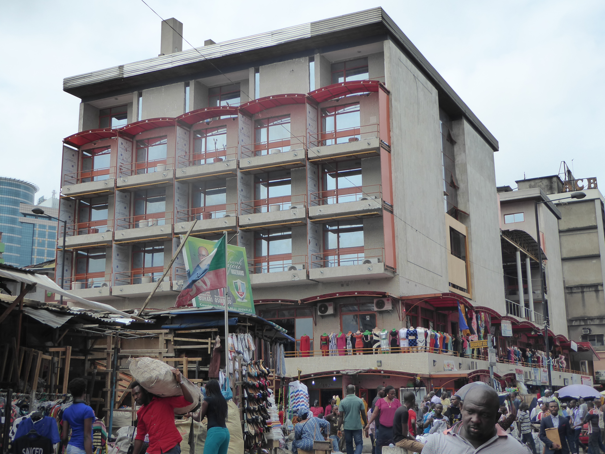 The Bristol's hulk sits on a corner of the Central Lagos Slum Clearance Project, which was begun in 1955. Some 30,000 people were evicted in