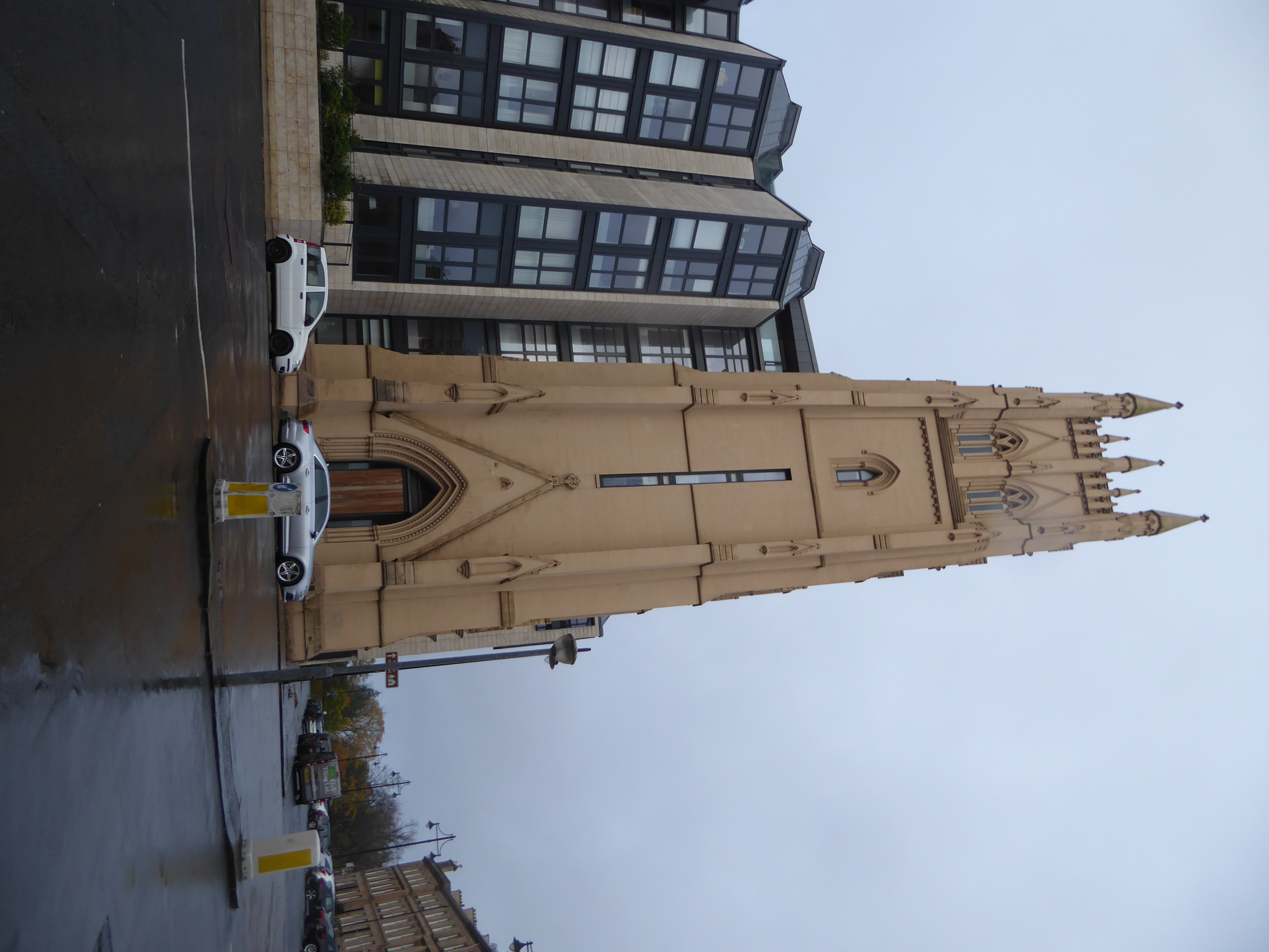 Across the street, the White Tower is the only surviving bit of the former Park Church, knocked down in 1968 to make way for an office build