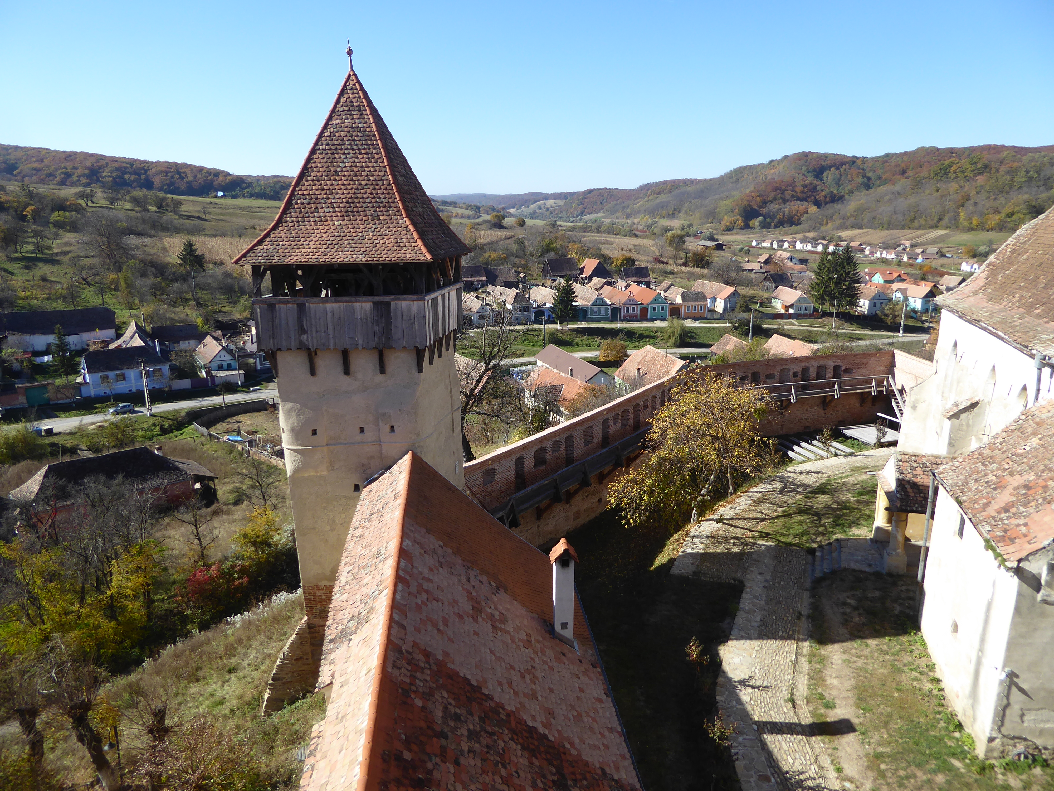 The Saxon houses are neatly lined up, though the Saxons themselves have gone back to Germany.