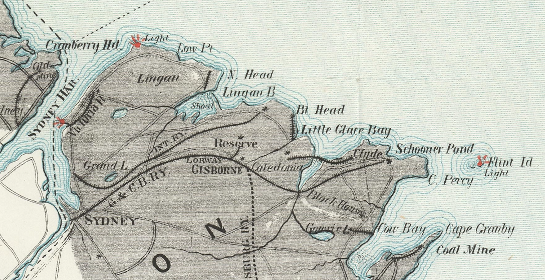 We'll look at the three headlands: Lingan, Little Glace Bay, and Clyde.