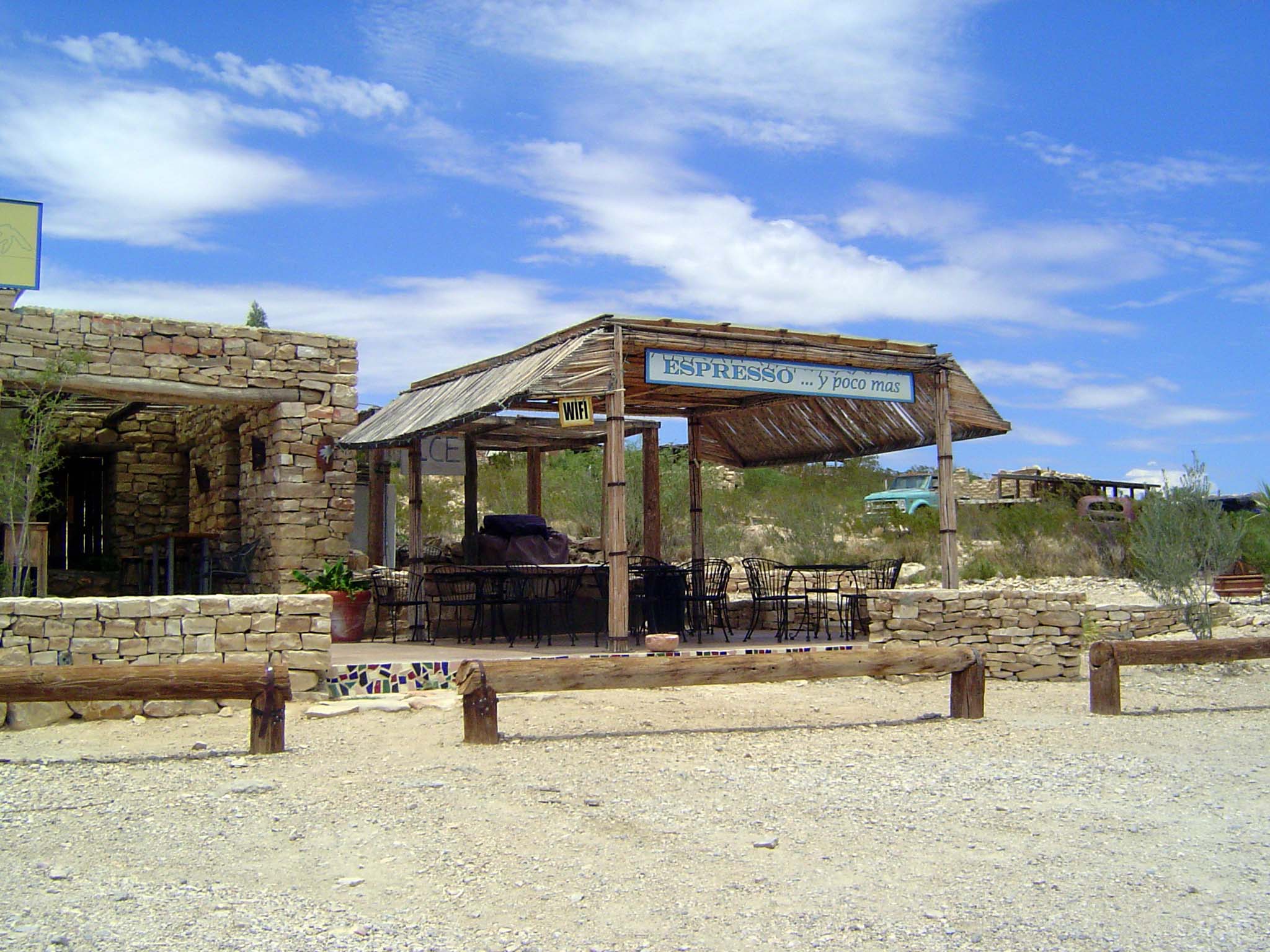 Terlingua peaked with a thousand people in 1900 as miners sought the local cinnabar or mercury ore, but operations stopped during World War