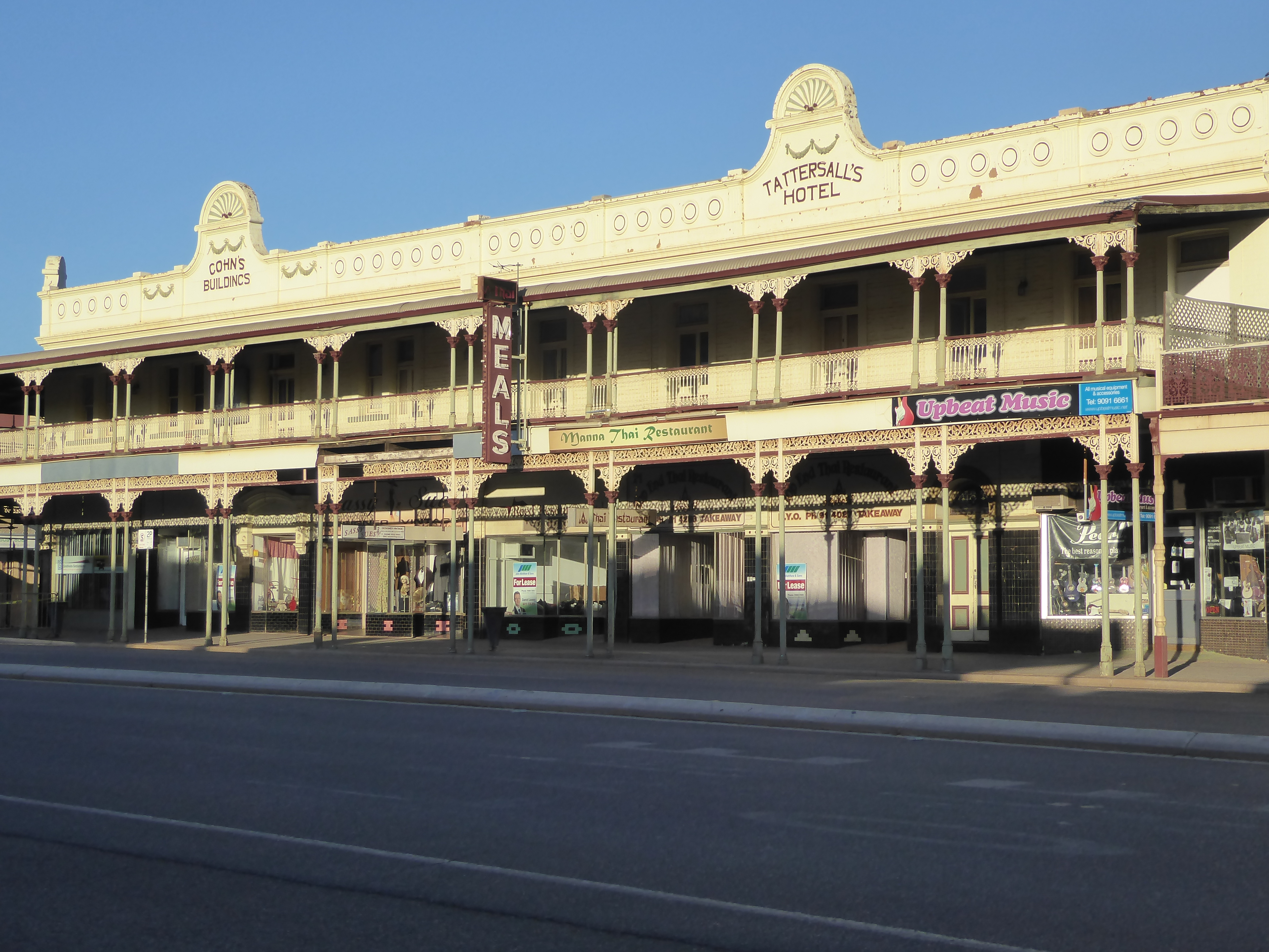 Although sometimes and partly a hotel, this was mostly Cohn's office building, built in 1899 on the site of a hotel destroyed by fire. Cohn