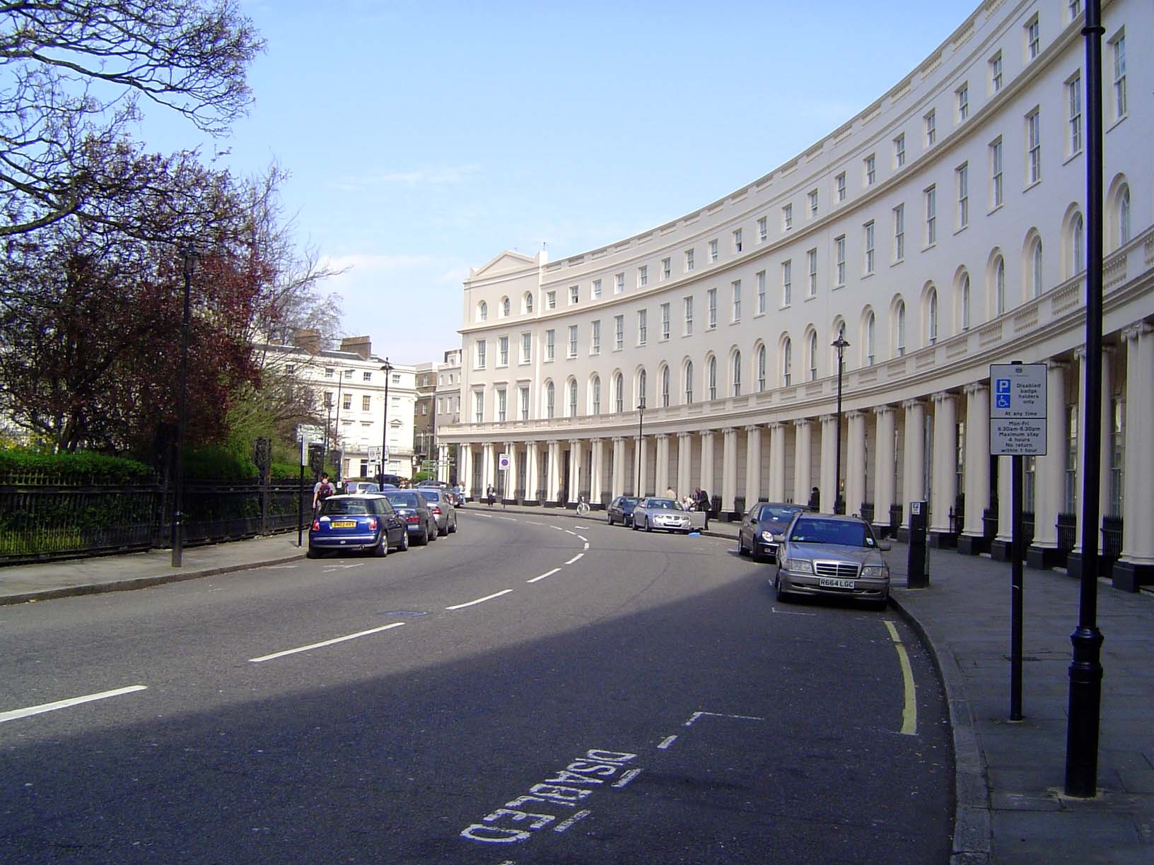 Around the perimeter, a massive residential block might well pass for an well-maintained penitentiary.