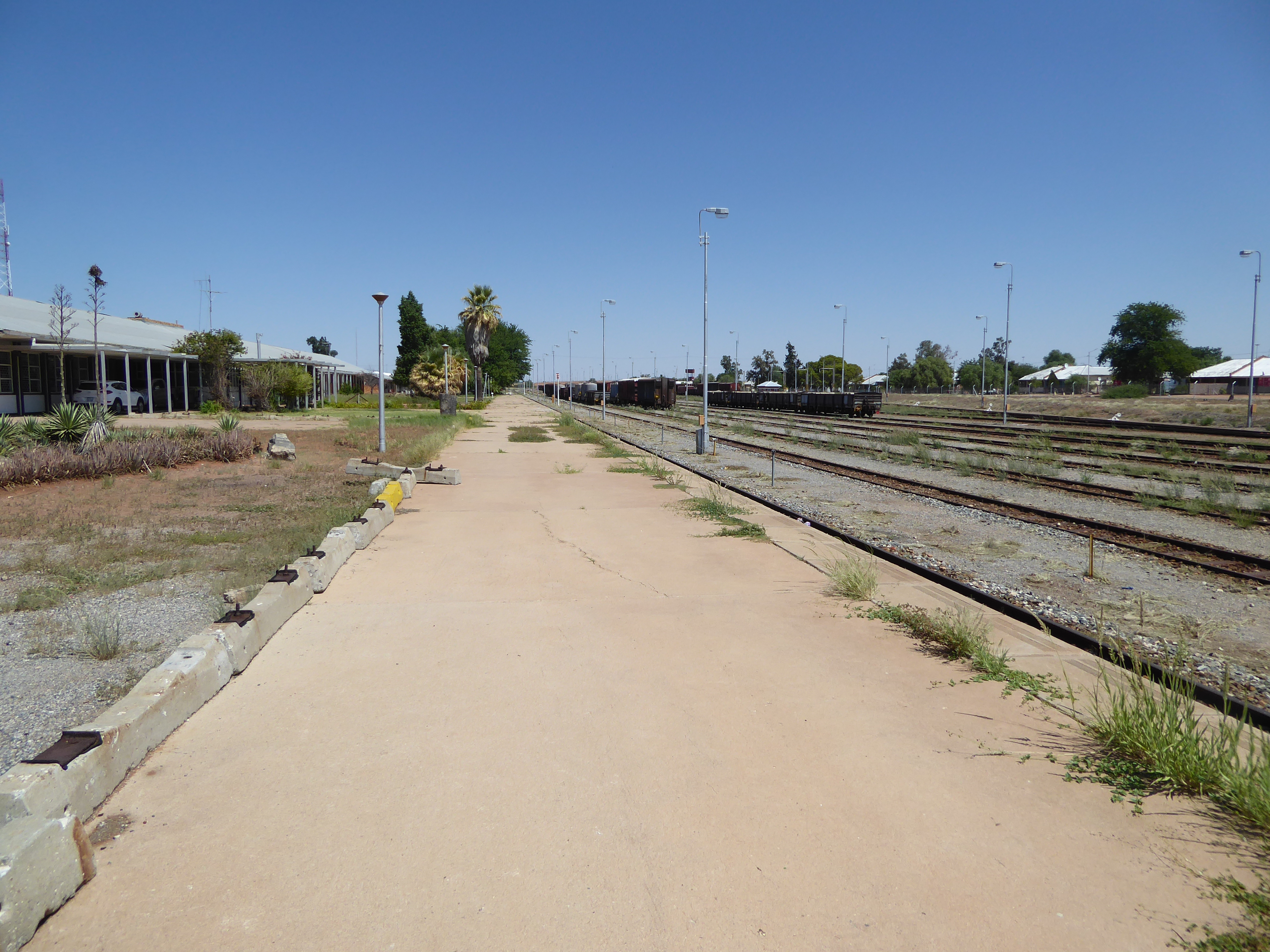 There's very little traffic now, and none for passengers, but the line is strategically important for Namibia, whose sole rail link to any o