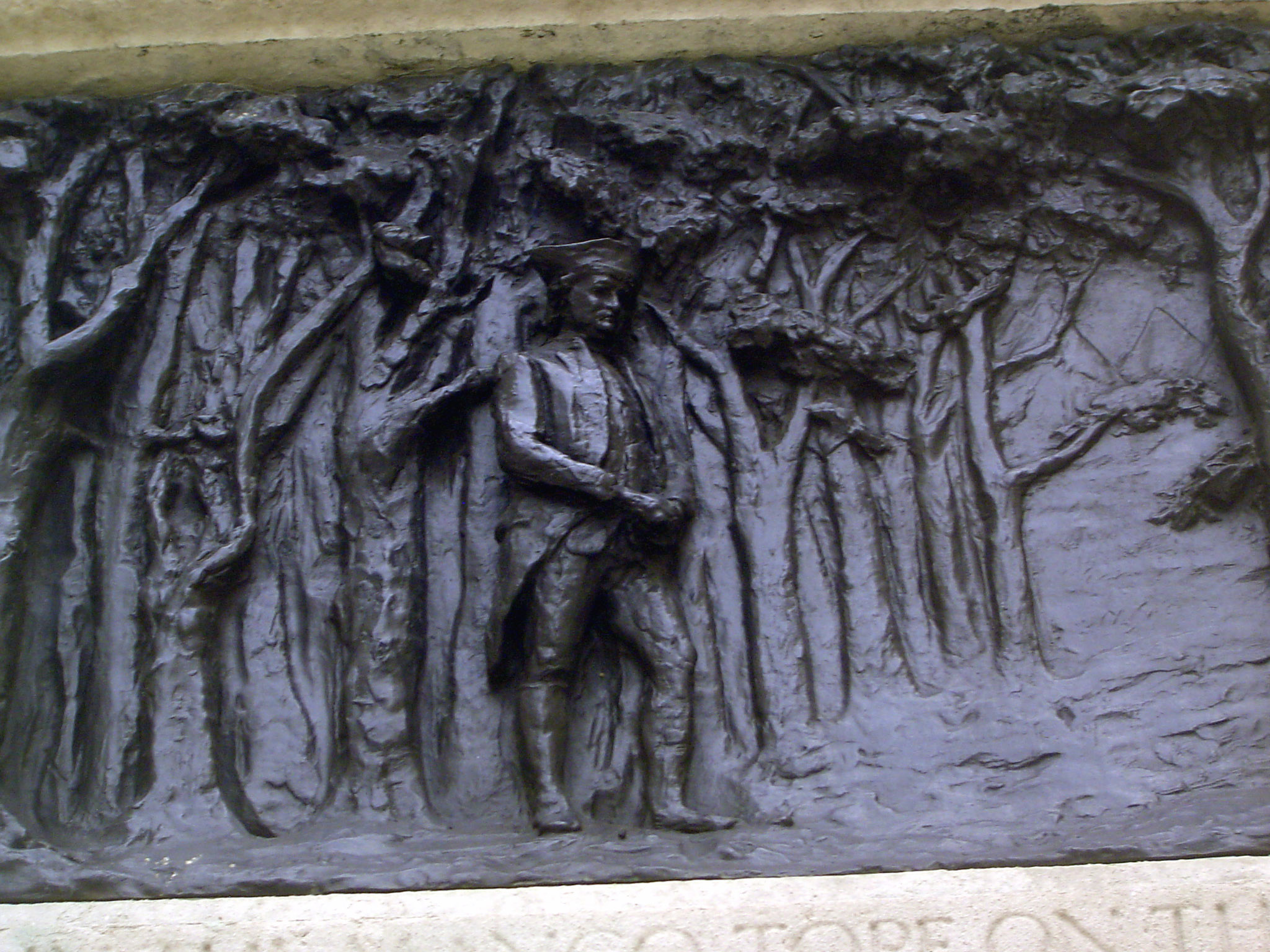 Clive is shown in a grove on mango trees on the eve of the Battle of Plassey, where Clive won Bengal.