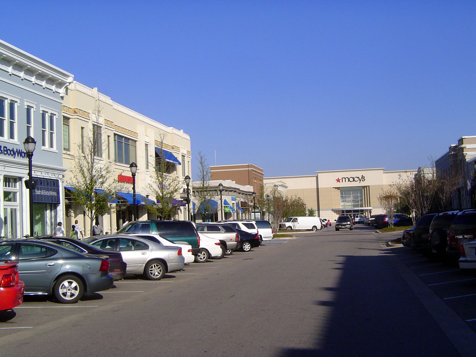 The Macy's in the distance is a good reminder that this town has a lot in common with a mall that's lost its roof and allowed cars to park o