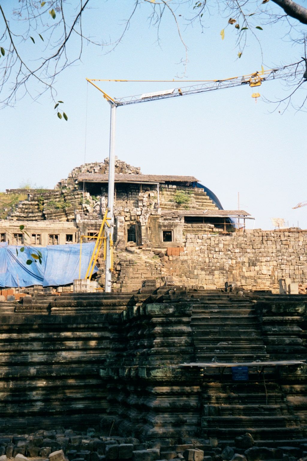 The reconstruction technology owes much to anastylosis, the methodical dismantling and reassembling method developed by the Dutch to repair