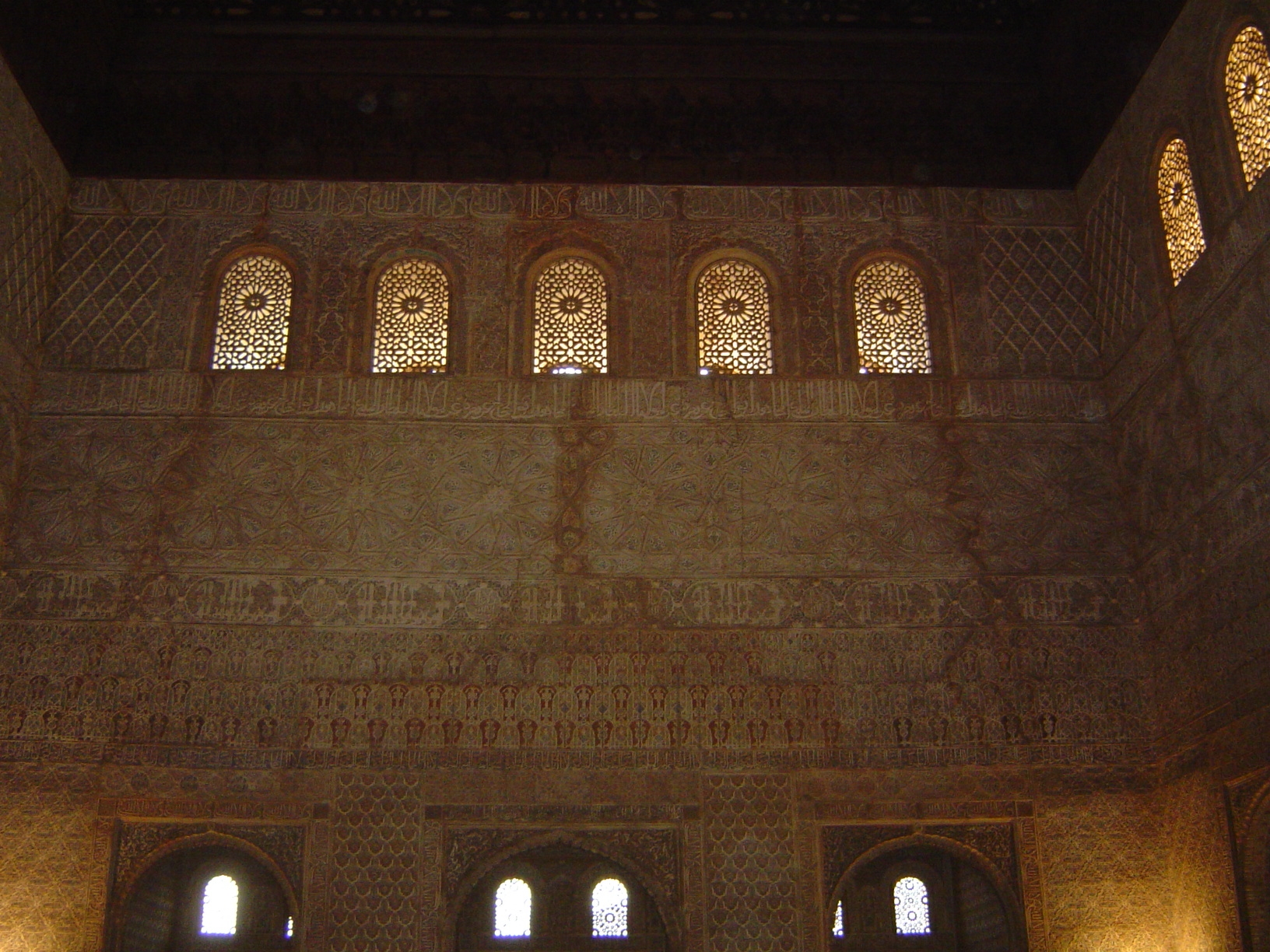 The Comares Hall is also known as the Hall of the Ambassadors. Here the sultan sat enthroned.