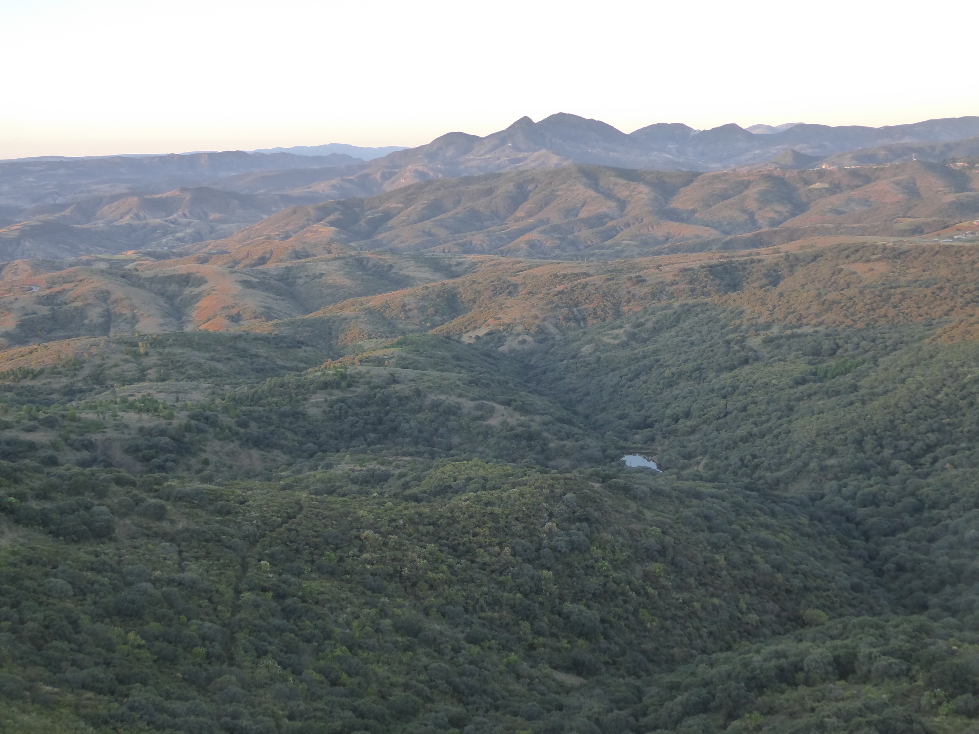 Anyway, we're here for the view east, which takes in a bit of the southern end of the Mexican Plateau or meseta.