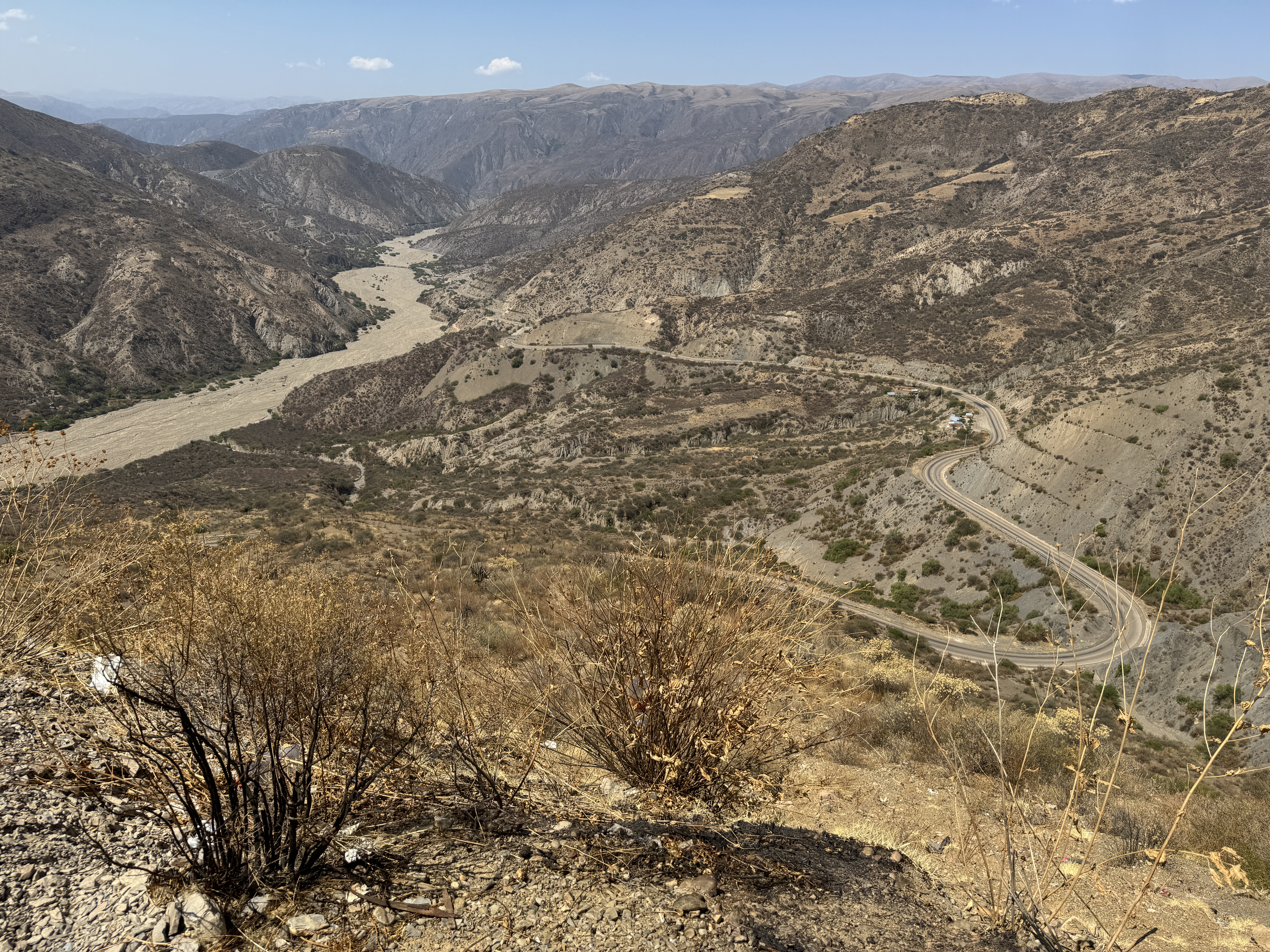 We climb up out of the Pilcomayo valley.