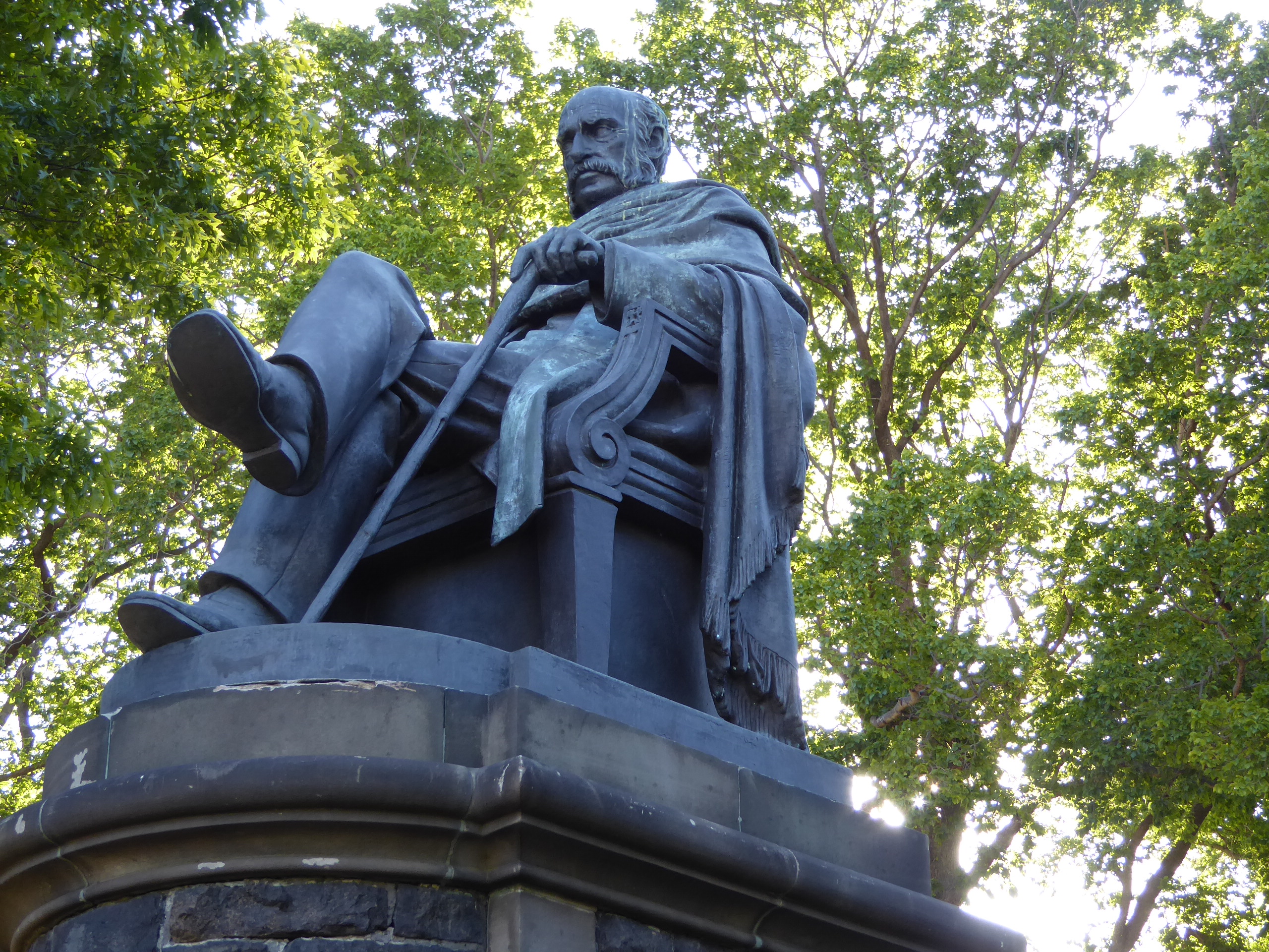 Nearby is this statue of Donald Stuart, between 1860 and 1894 the minister of the Knox or Second Presbyterian Church. He was also a chancell