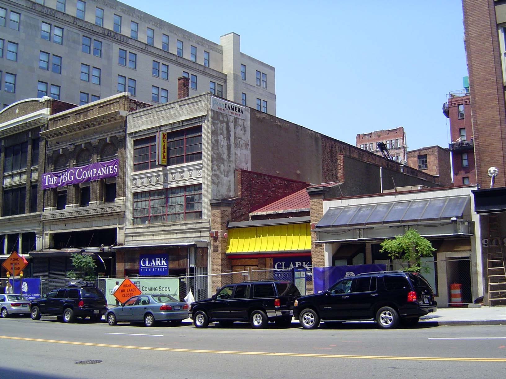 As the fashionable part of town migrated west of the White House, the old core began decaying. That's changing now, as the contractor's fenc